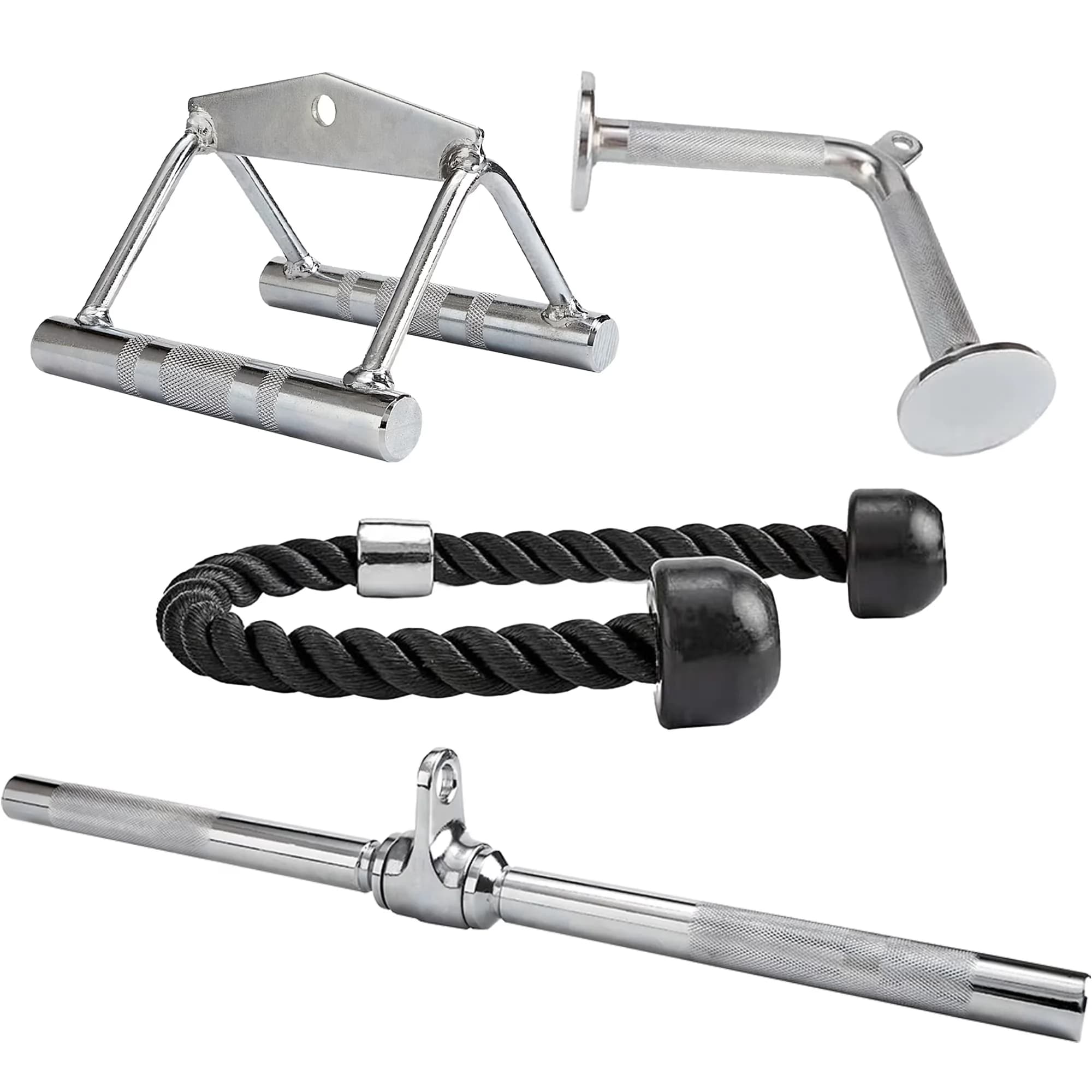 Stylish Home Gym Accessory with Heavy Duty, V-Shaped Bar，, Rotating Bar - Steel Model E46BA8