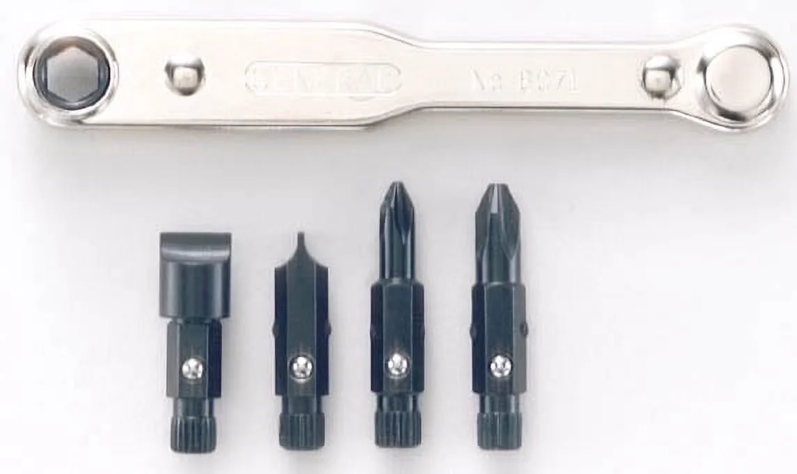 Hand Tool Set Quality with Pass-through Handle - Multicolor Metal General Model DE2D92