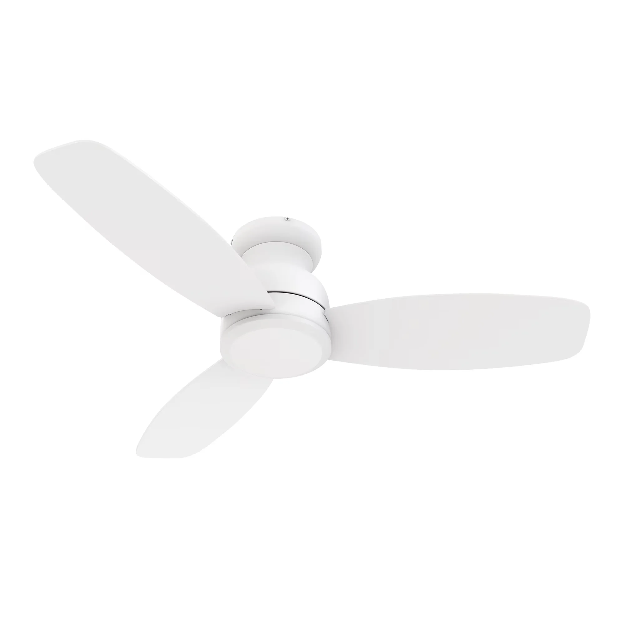 Premium Ceiling Fan with Remote Controlled, Contemporary, Remote No Lights - White Model 53EC0B