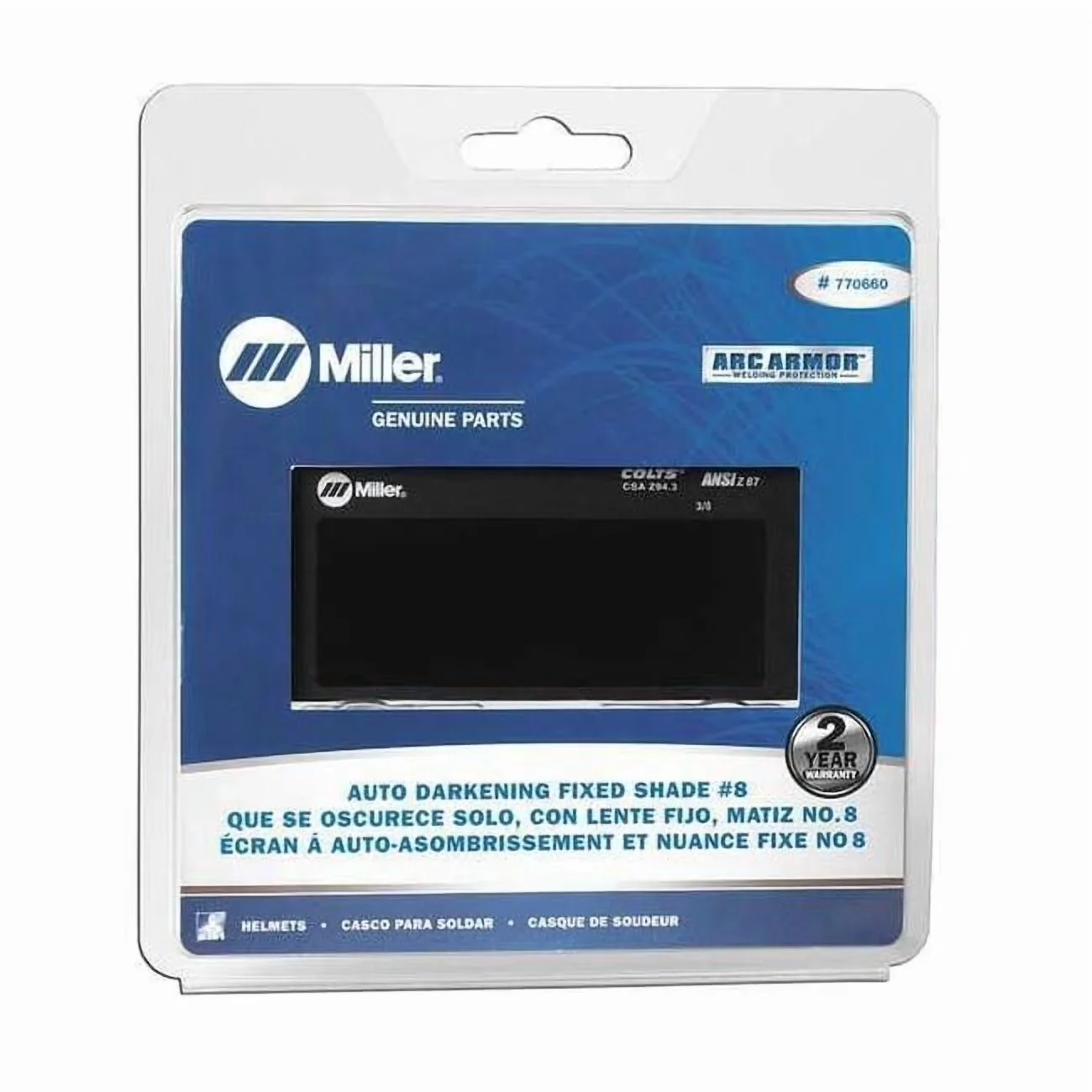 Pro Tool Professional with Universal, Characteristics:Shade 8 - Multicolor 2" x 4" Model 8B521C