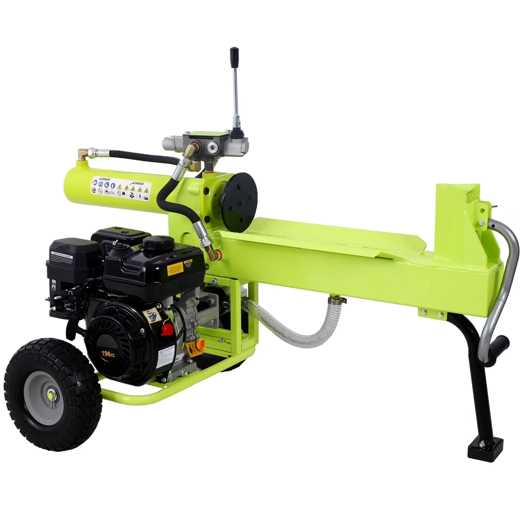 Logsplitter Reliable with Wheeled, 7HP Gas Engine and Auto Return Ram - Green Model 2998E8