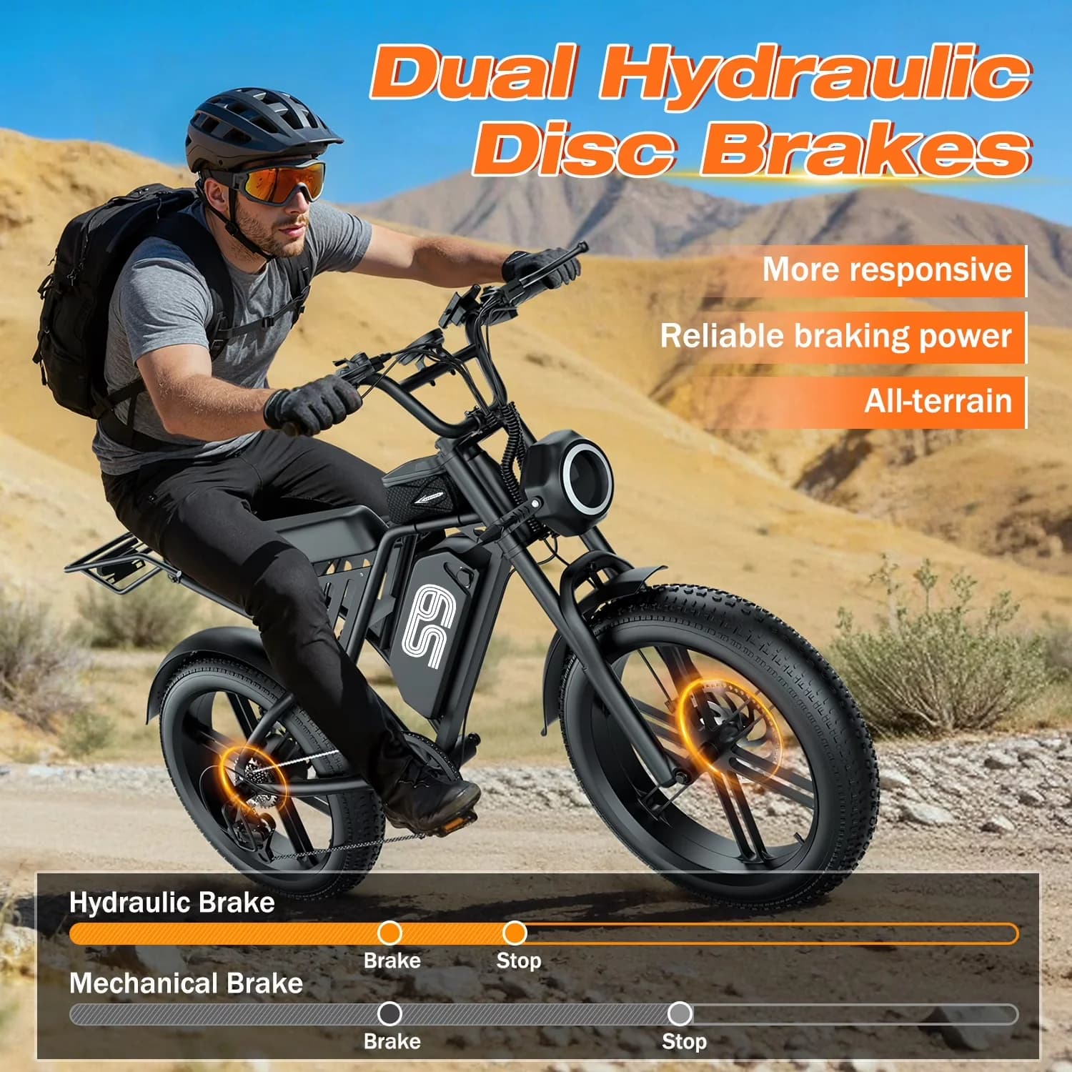 Innovative Electric Bike with 1500W, 48V, Adjustable Height - Black - Satisfaction Guaranteed Model 599D83