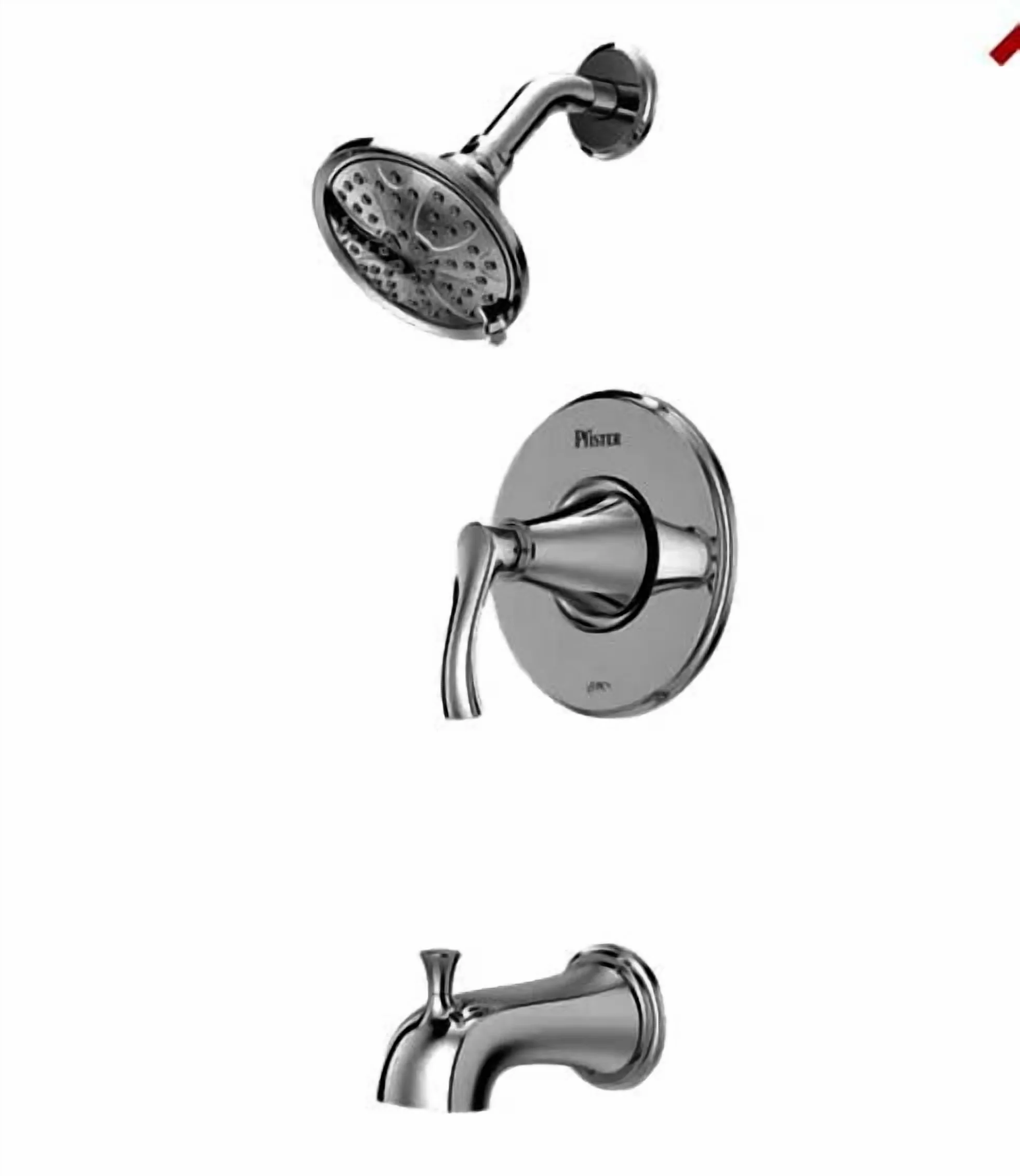 Durable Bathroom Renovation with Showerhead, Spout - Chrome Polished Chrome Model 706DC7