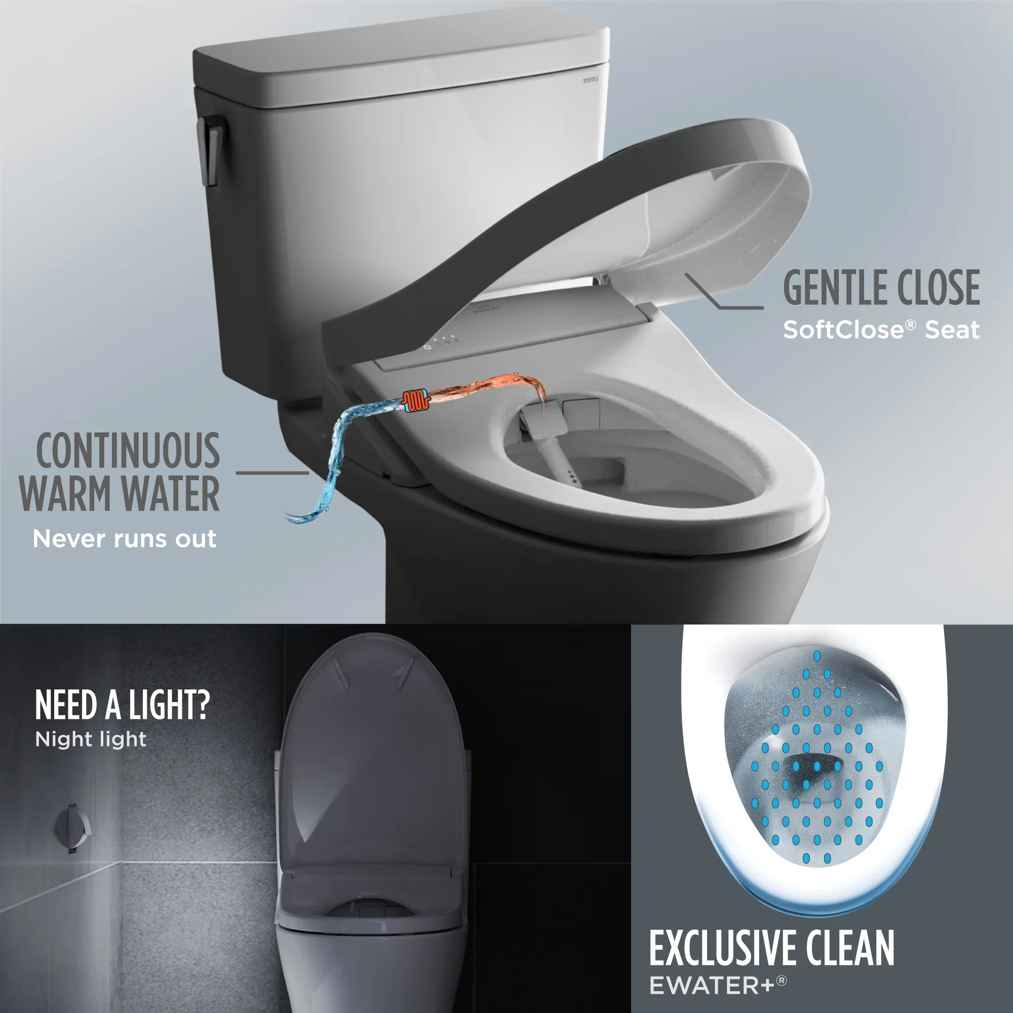 Essential Toilet Seats And Lid with Heated, Adjustable - White Plastic Model 2C37E6