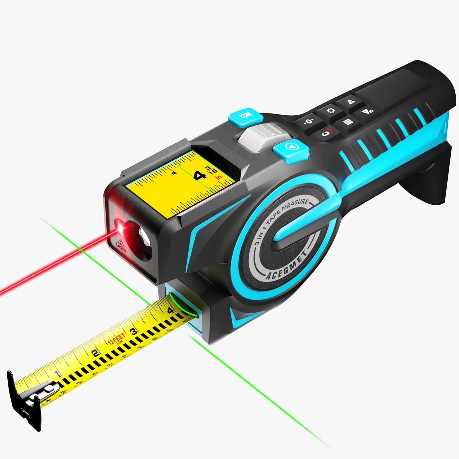 Essential Measuring Layout with Automatic Shut Off, Adjustable - Abs Blue Model 468EA5
