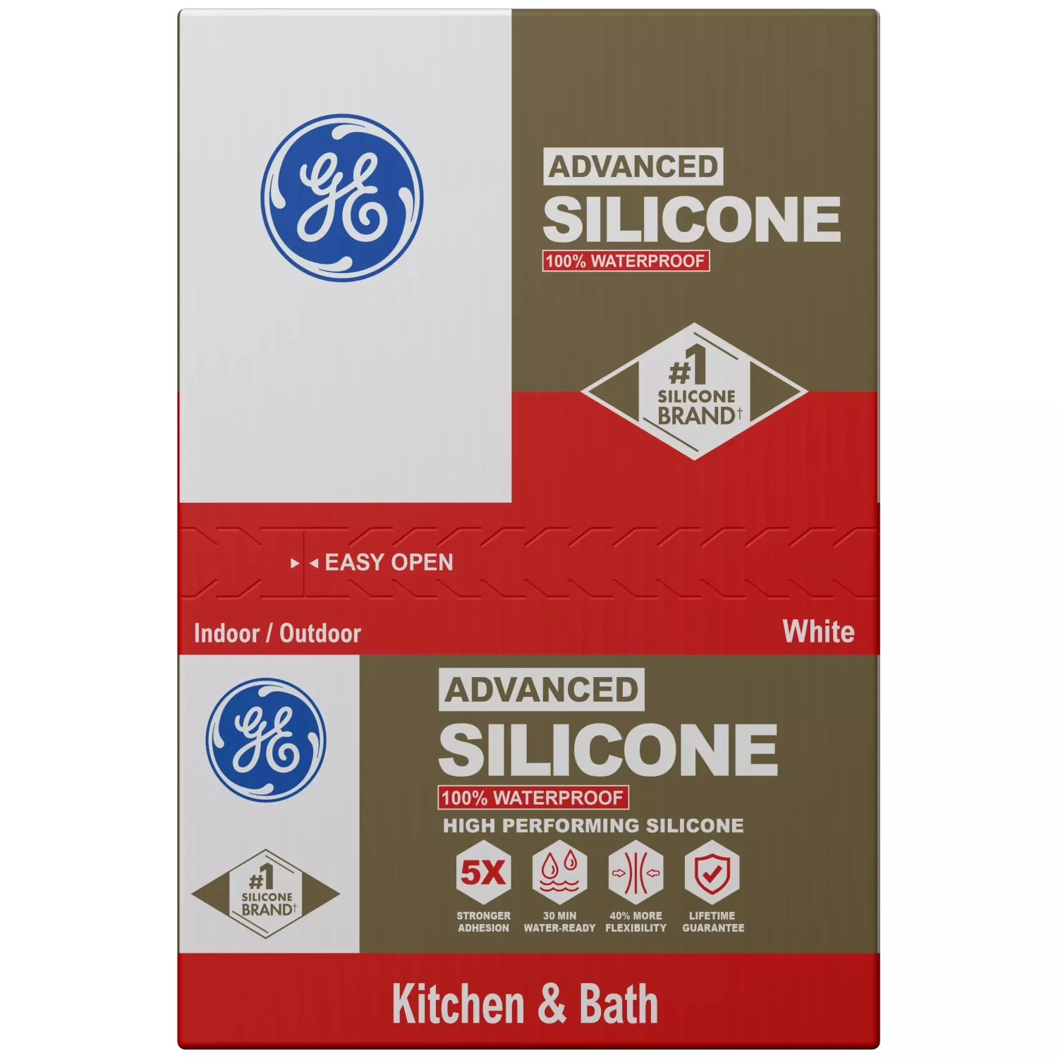 Classic Building Material with Durable, Advanced Silicone Kitchen & Bath Sealant - Silicone White Model 551C2C