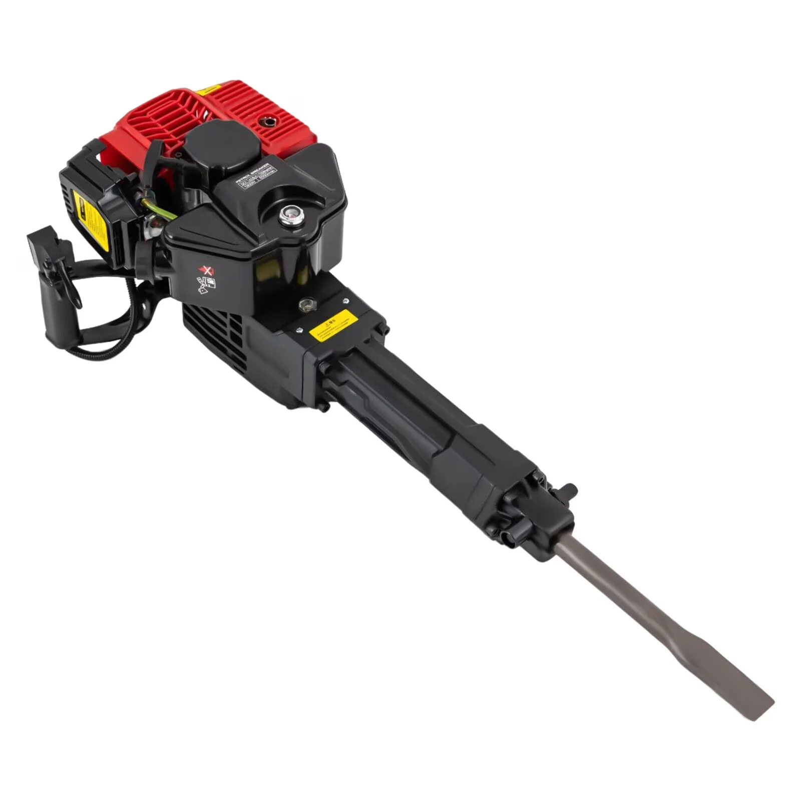 Modern Drills Driver with 1900W, Anti-Slip, Pointed Chisel & Flat Chisel - Red Model 051302