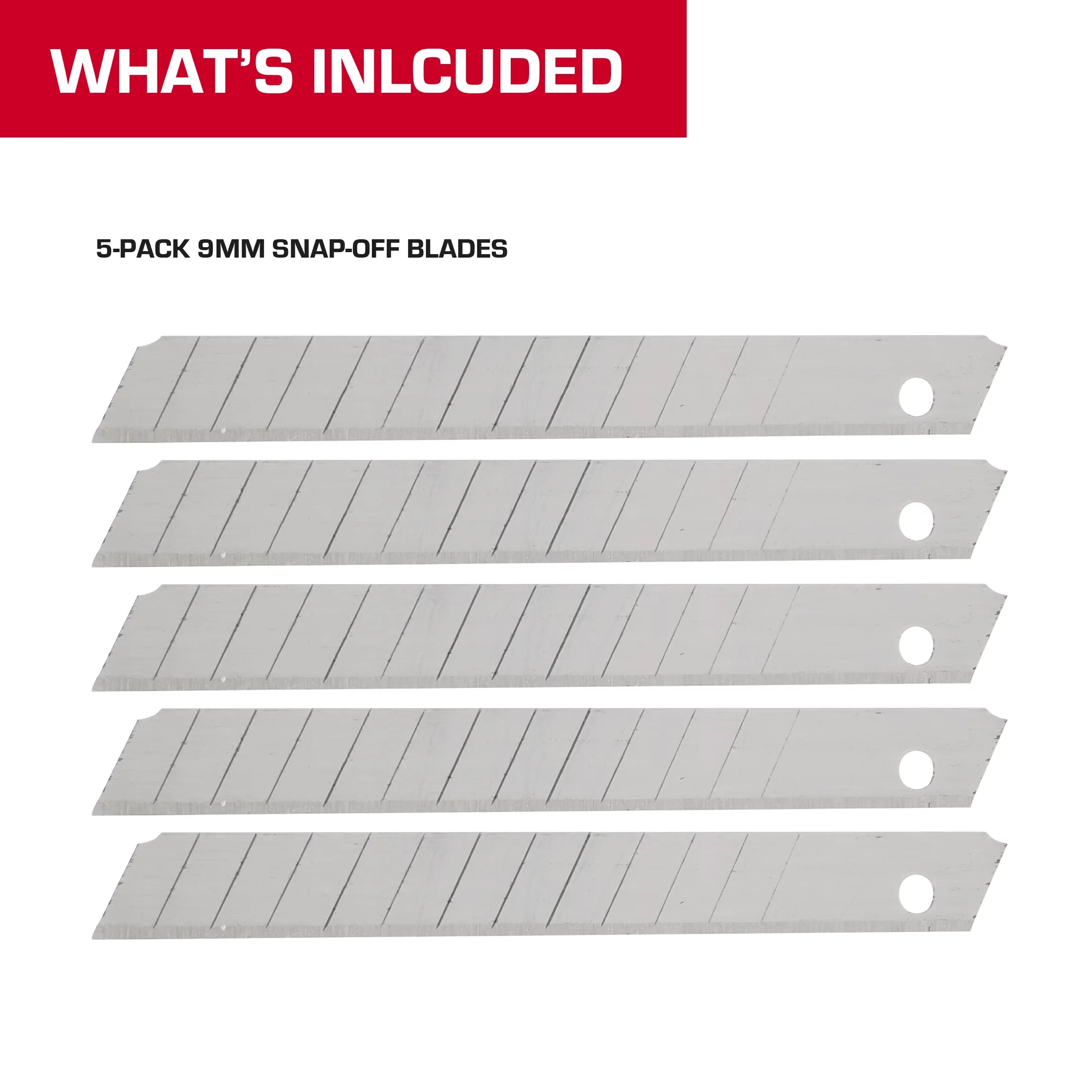 Compact Hand Tool with 5 Pack, Includes 5 snap-off blades, 9 mm Snap-Off Blades - Silver Model F0AF3A