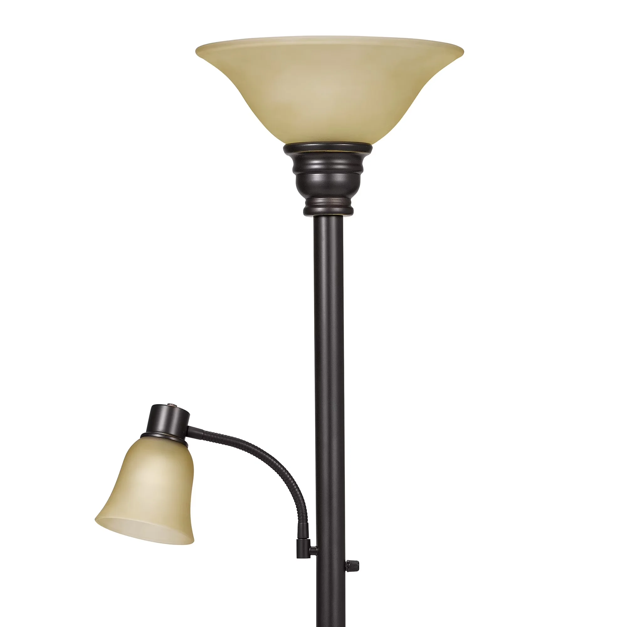 Floor Lamp Durable with Incandescent, Energy Efficient - Bronze Metal for Living Room, Bedroom Model BA2D55