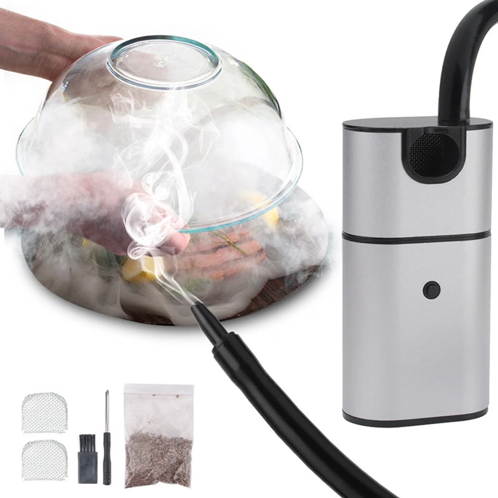 Smoker Classic with Cold Smoker, Cold BBQ Kit - Silver Wood - Reliable Performance Model 9D2607