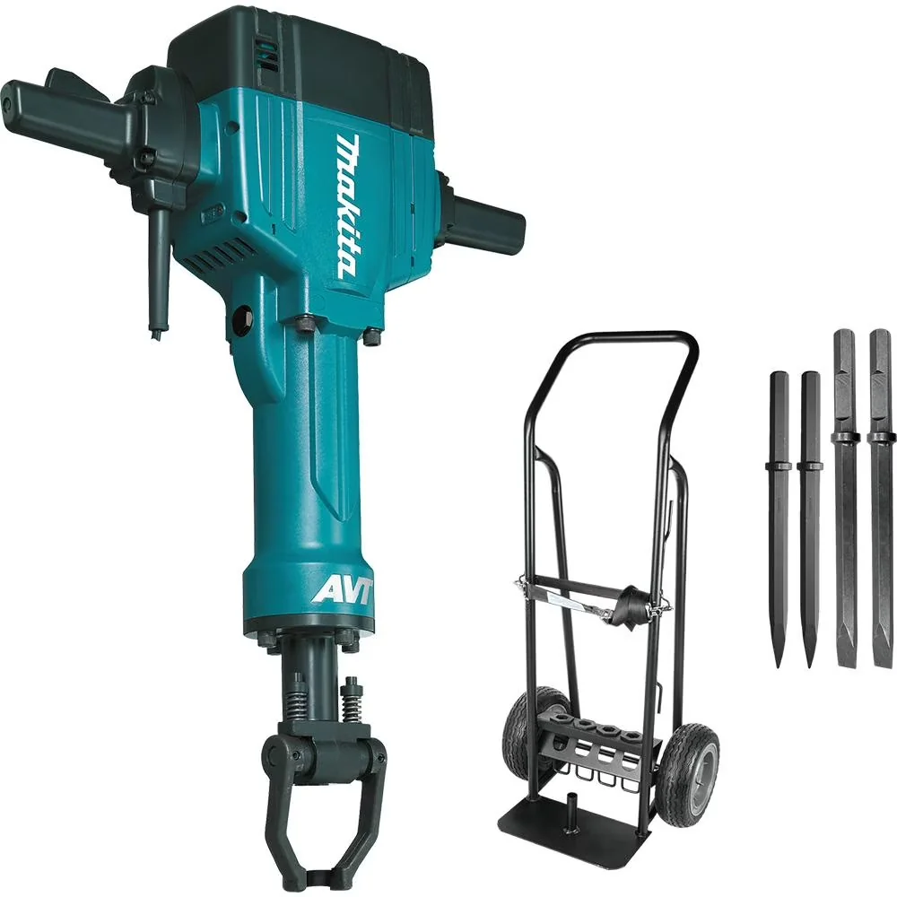 Quality Drills Driver with Automatic, 70 lb. 1-1/8" Hex Breaker Hammer, Color Blue/Black - 1 1/8 in Model EAB4B9