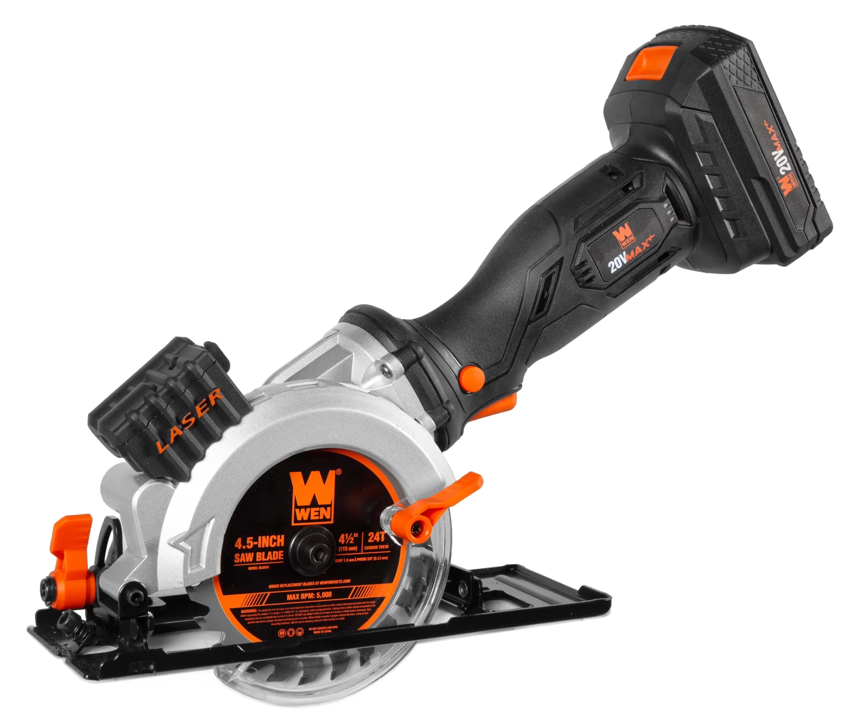 Power Saw Stylish with Battery, 20V, 2.0Ah Battery and Charger - 4-1/2-Inch Model 7EC27D