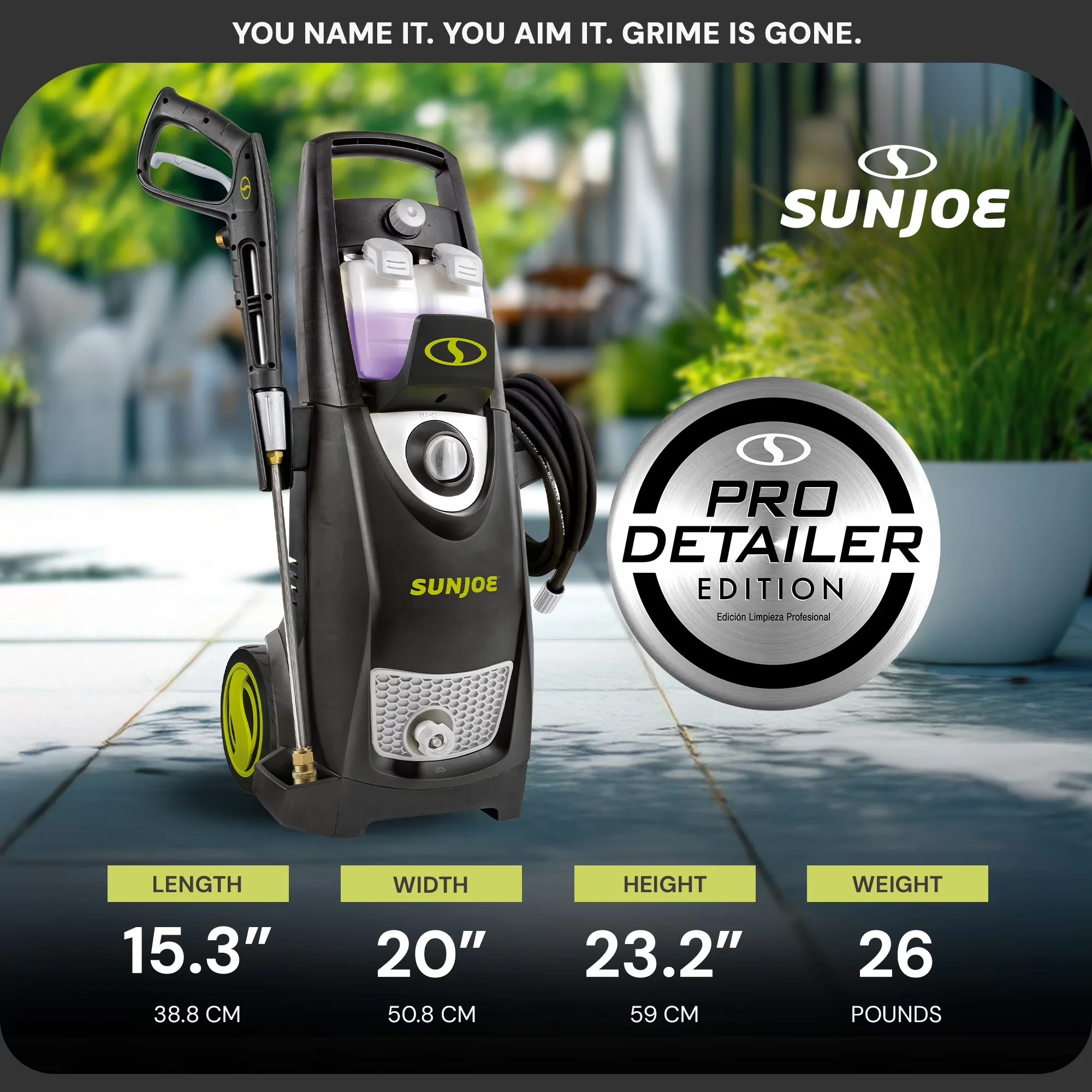 Compact Pressure Washer with Wheels, Portable Power - Open - Heavy Duty Model 2258C4