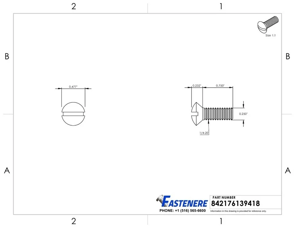 Reliable Fastener - 4-20 - Built to Last Model 1BAC93