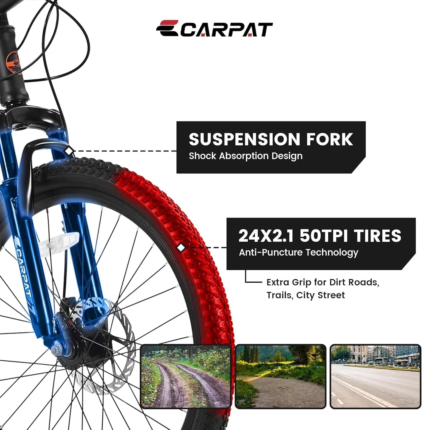 Modern Mountain Bike - Orange 21 - Easy to Use Model E11F73