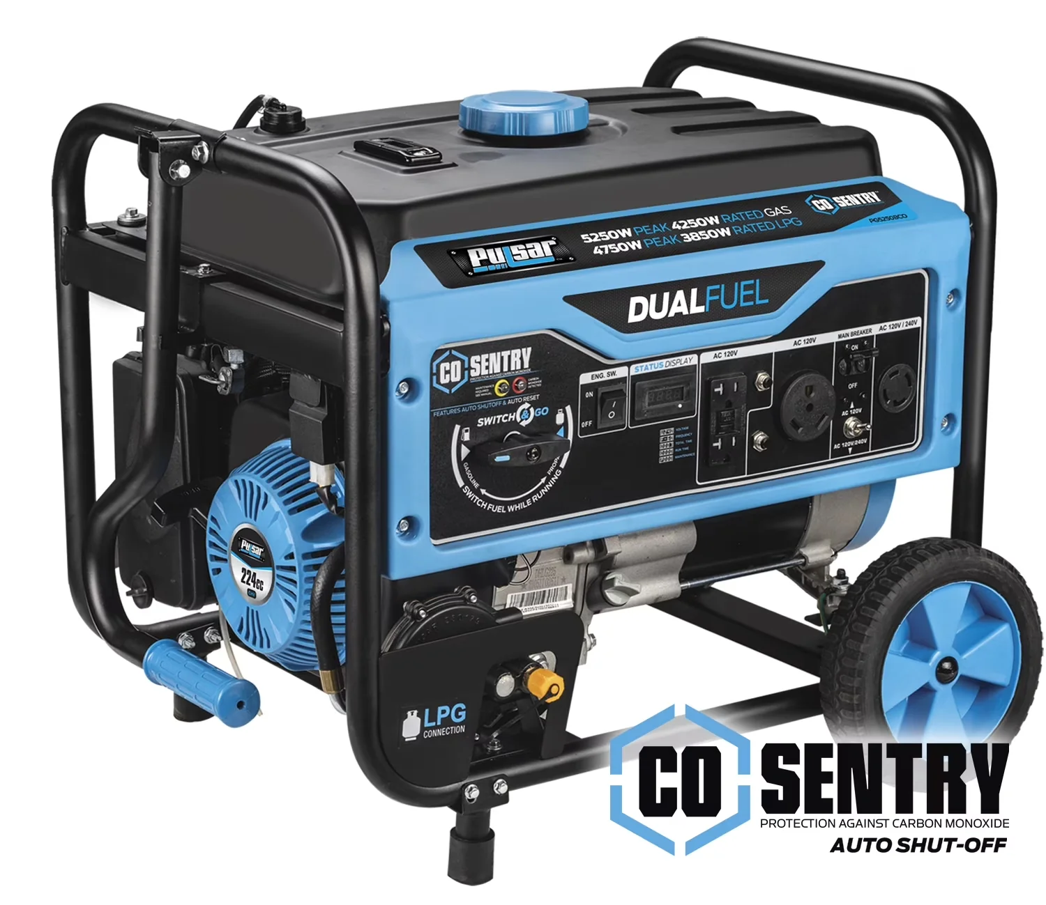 Generator Durable with 5250W, Automatic Voltage Regulation, Low Oil Shutdown - Model 14B809