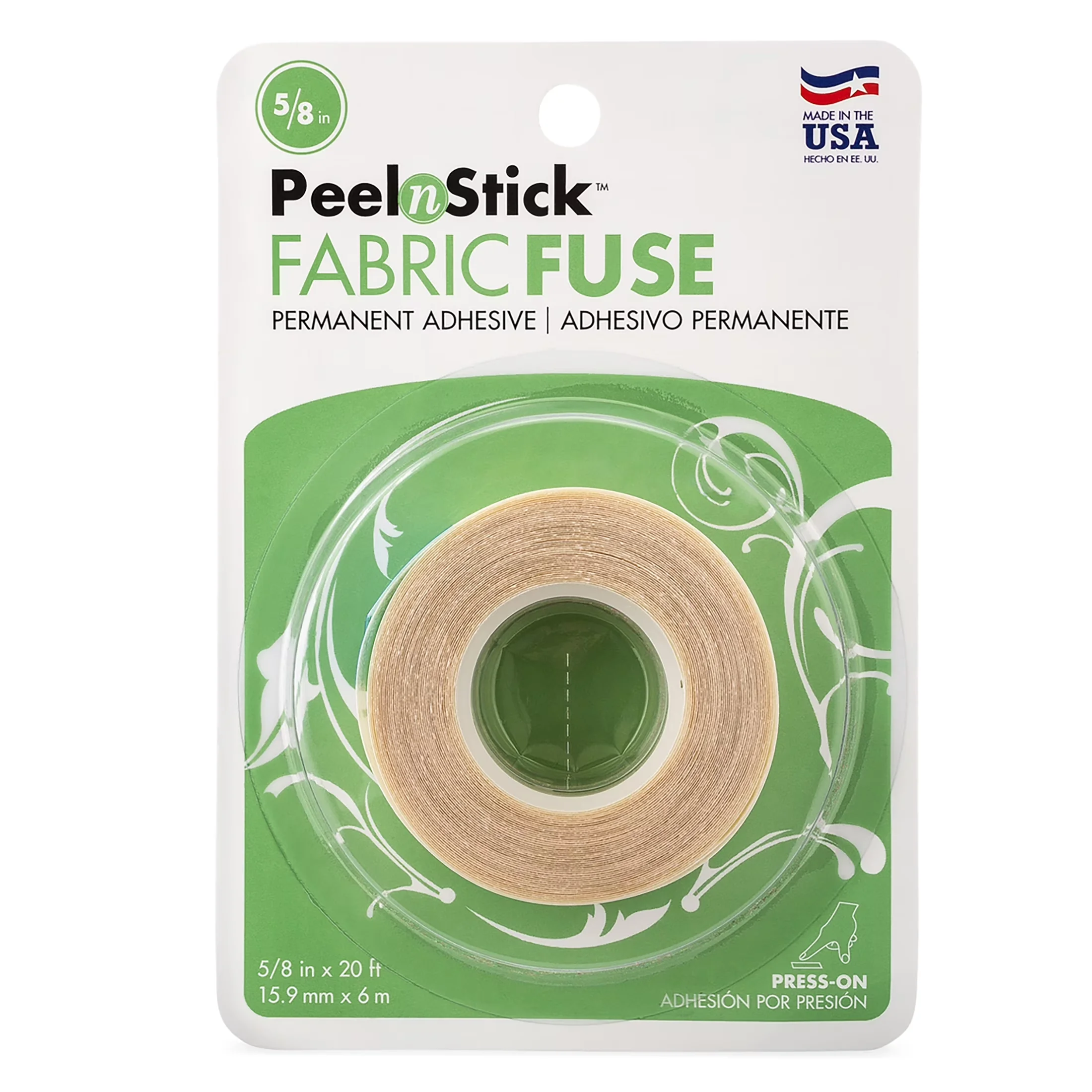 Modern Moving with Color: Clear, Clear (1 pack), Perfect for hems and home décor - White Model 3F7177