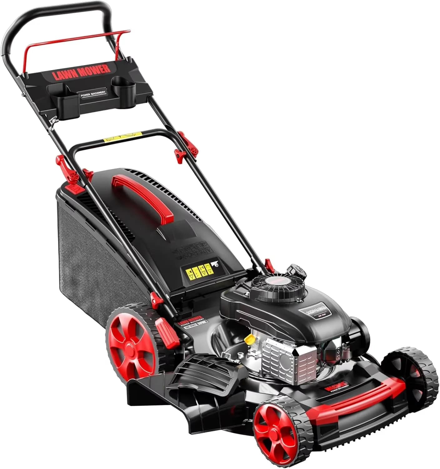 Stylish Push Mower with Adjustable Handle Bar, Adjustable Cutting Height - Black Model 20A571