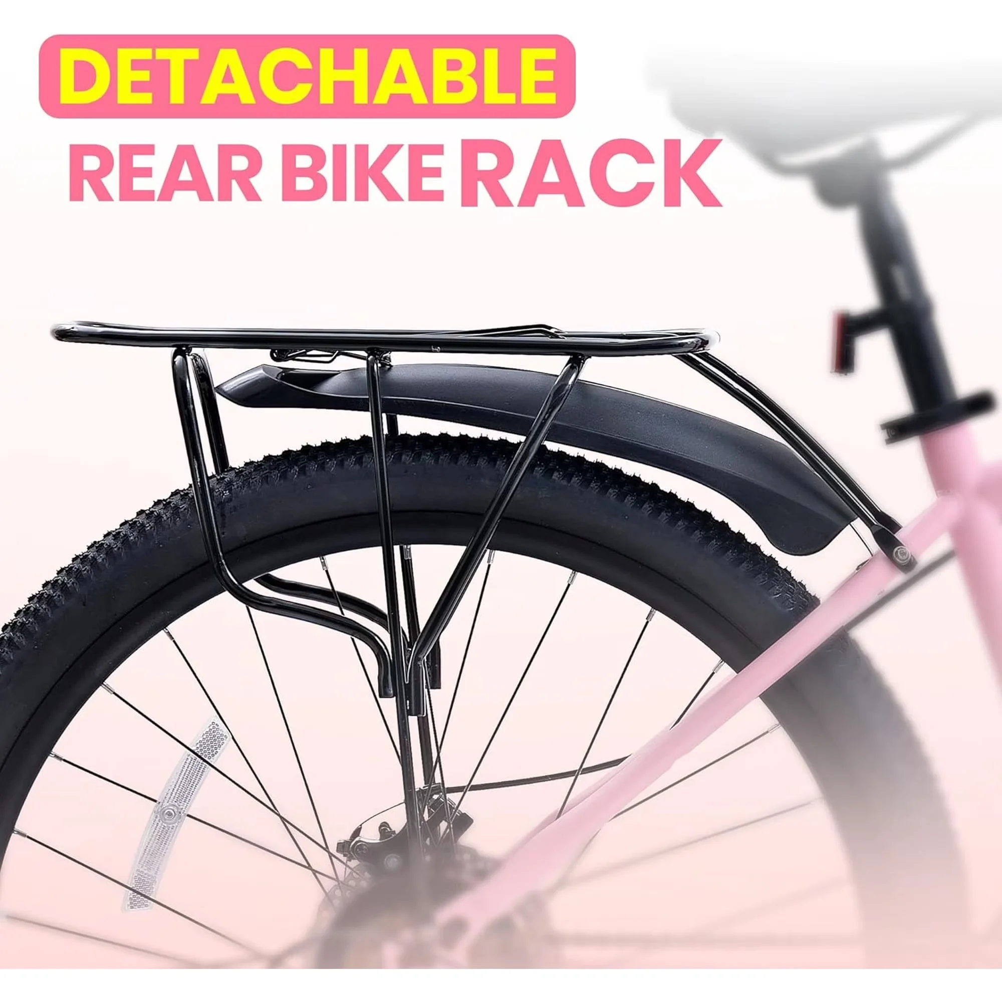 Professional Mountain Bike with Adjustable Height, 24 Inch - Pink 21 - Traditional Style Model CD087F