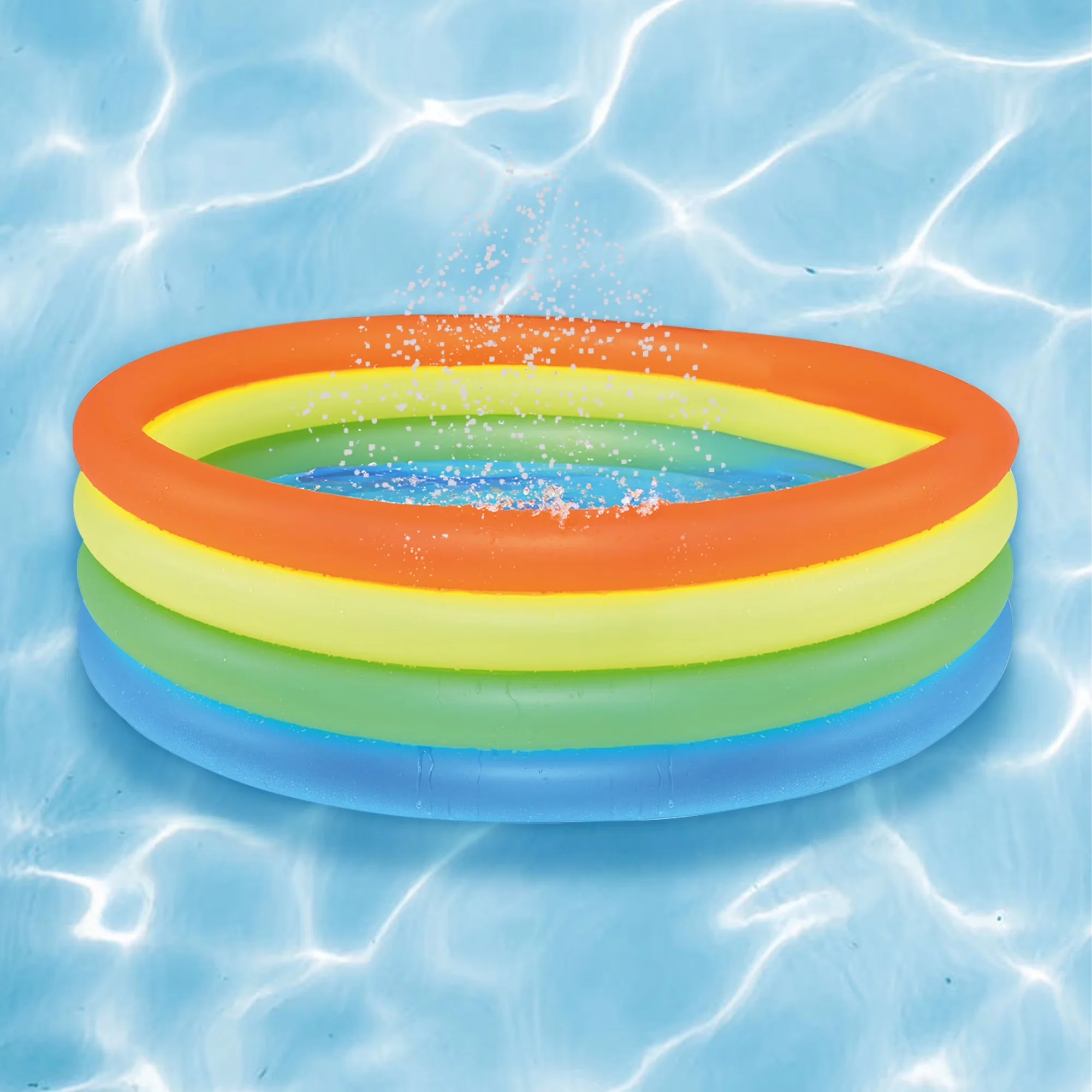 Inflatable Pool Durable with Recommended for the ages 2 to 6 years - Blue Model 76FF81