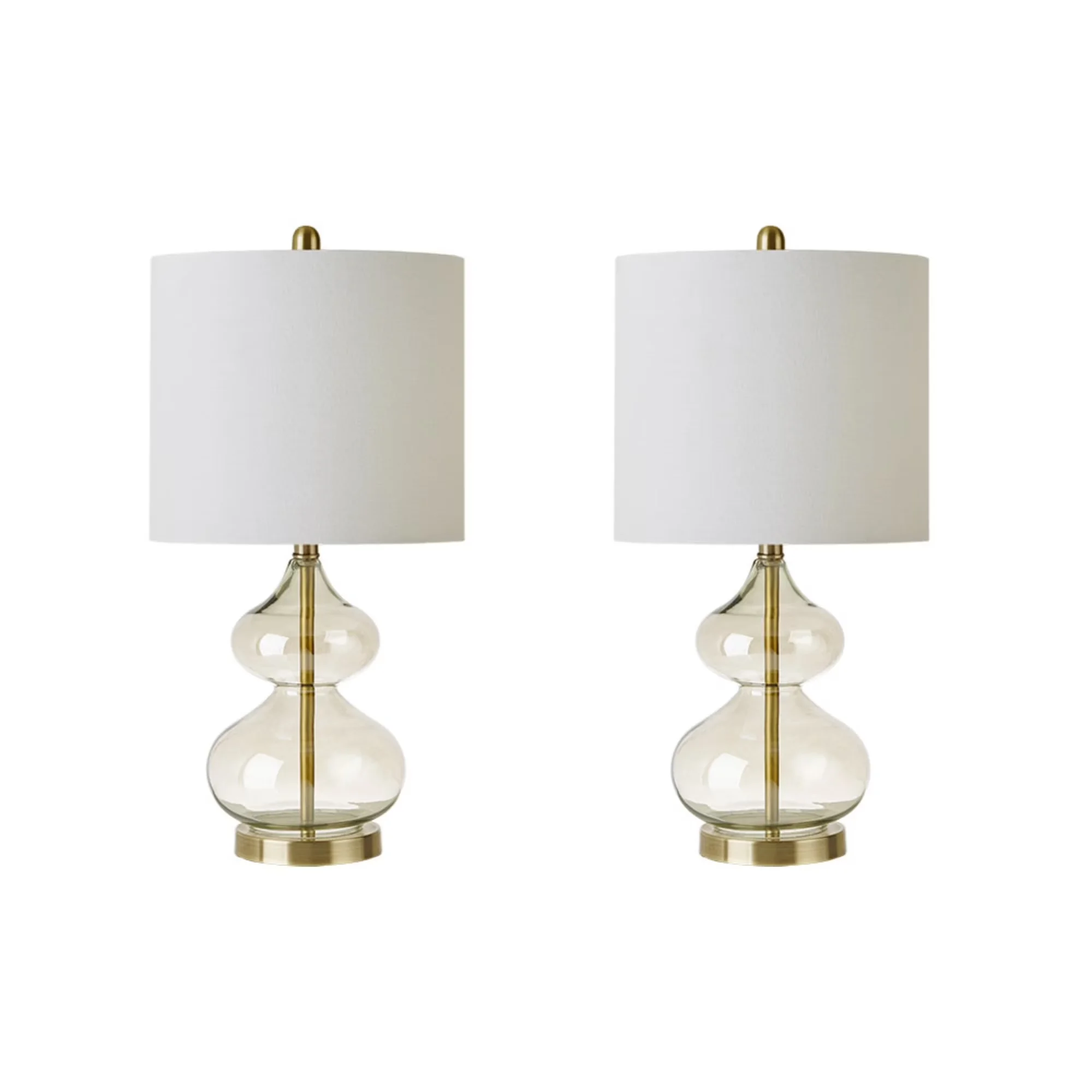 Sleek Lamp Set with Incandescent, Transitional - Glass Gold for Living Room, Bedroom Model E56AD9