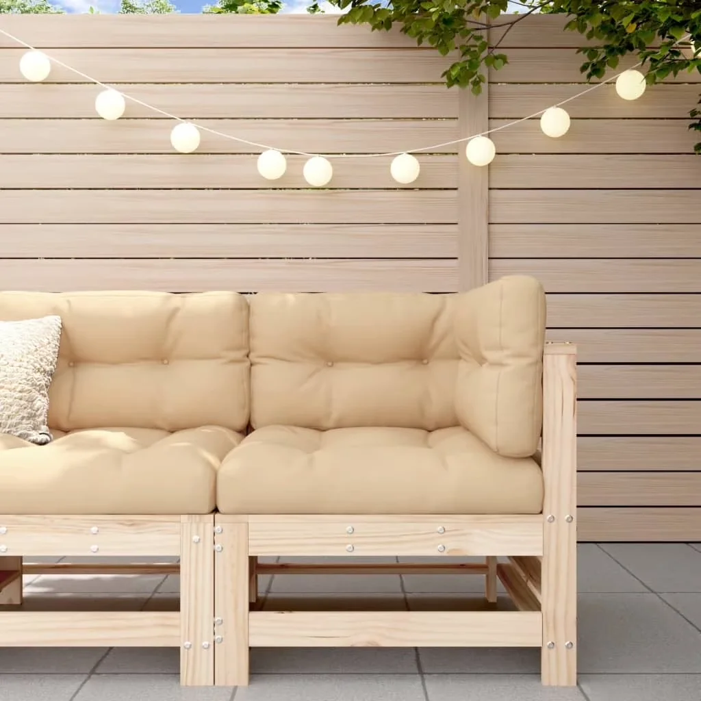 Efficient Outdoor Sofas Sectional with Waterproof, Rustic/Lodge, Cushions Solid Wood Pine - Brown As Specified Model 53A043