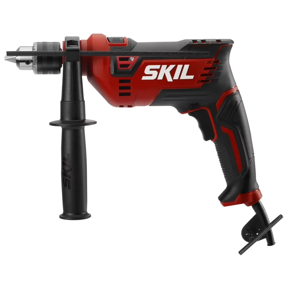 Compact Drills Driver with Variable Speed, Lock-on Button - For extended drilling - Red One Size Model 792C21