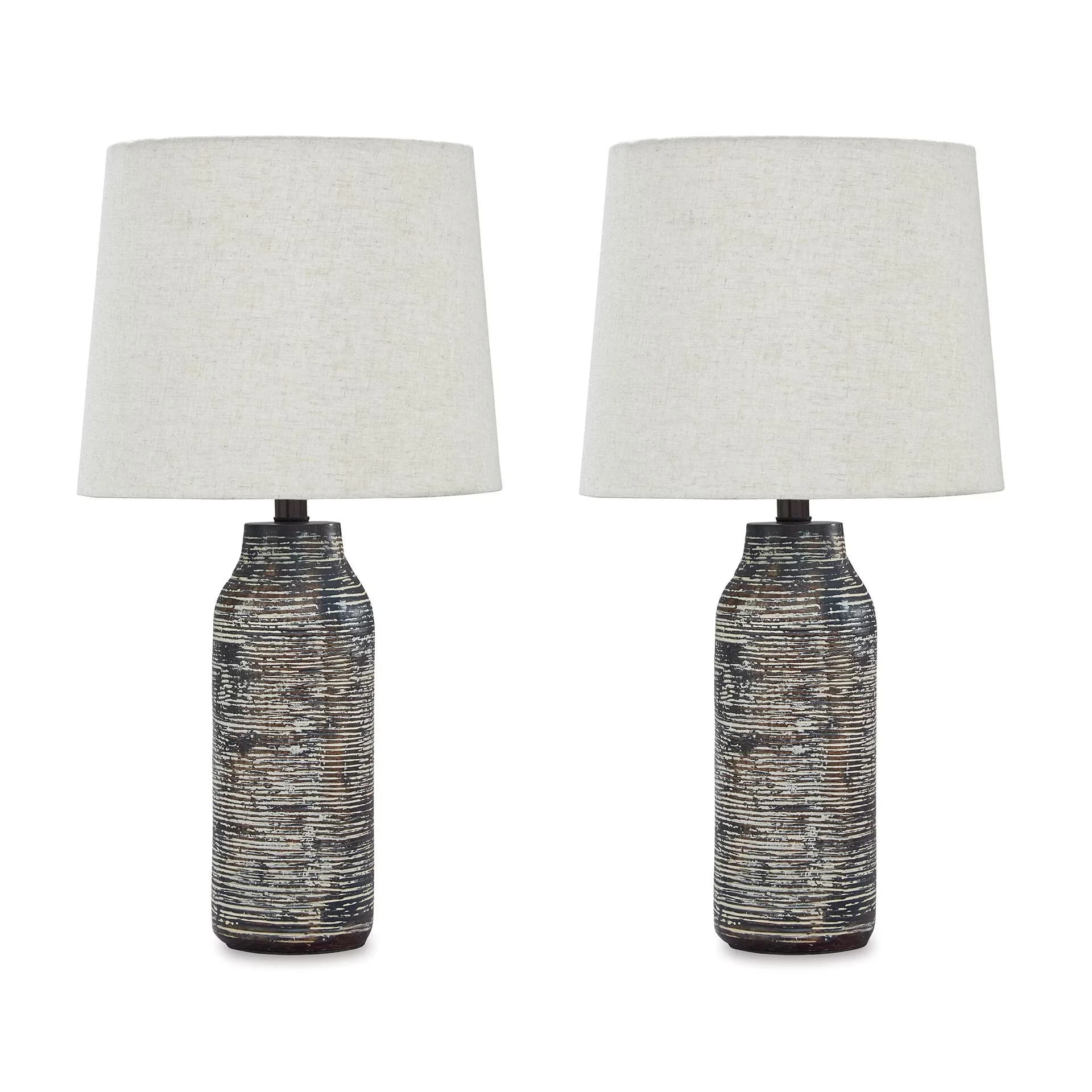 Sleek Lamp Set with LED, Industrial, Modern - Paper Composite Multicolor Model 0FD264