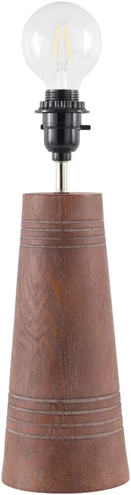 Efficient Lamp Set with Incandescent, Traditional, Trout Traditional Accent Table - Brown Resin Model 53912F