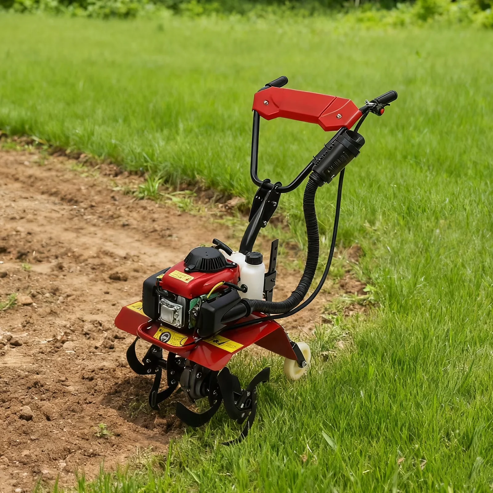Sleek Trillers Cultivator with Adjustable Depth, Lawn & Soil Prep Tool - Model A70E7F