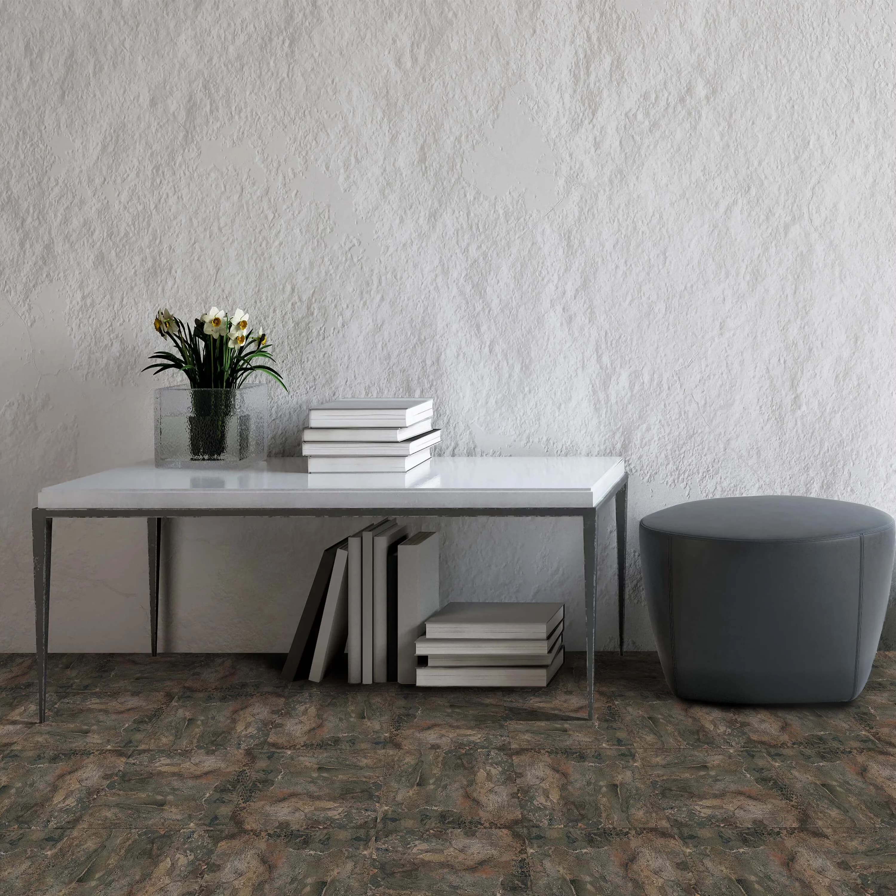 Essential Grey Vinyl Flooring Vinyl Plank Flooring with Water-Resistant, Easy Installation, 12x12 Nexis - Vinyl Gray Model AB0299