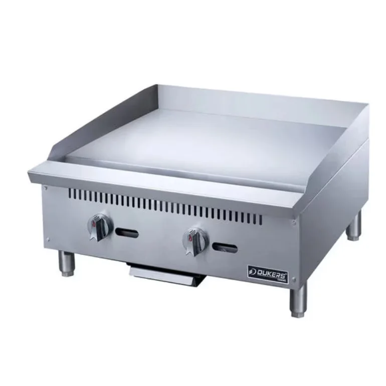 Innovative Flat Top Grill with Stainless Steel 24" Gas Griddle, 2 Burners - Stainless Steel Silver Model 5B87F3