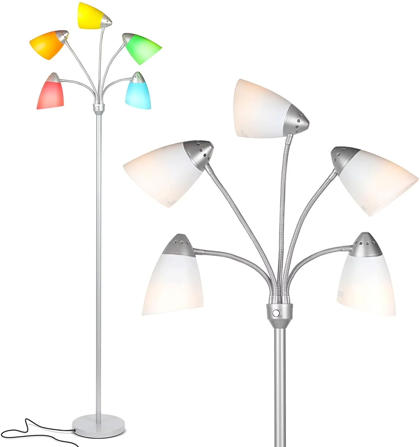 Floor Lamp Quality with LED, Task Lamps, Medusa LED - Multicolor Acrylic Model F397BC