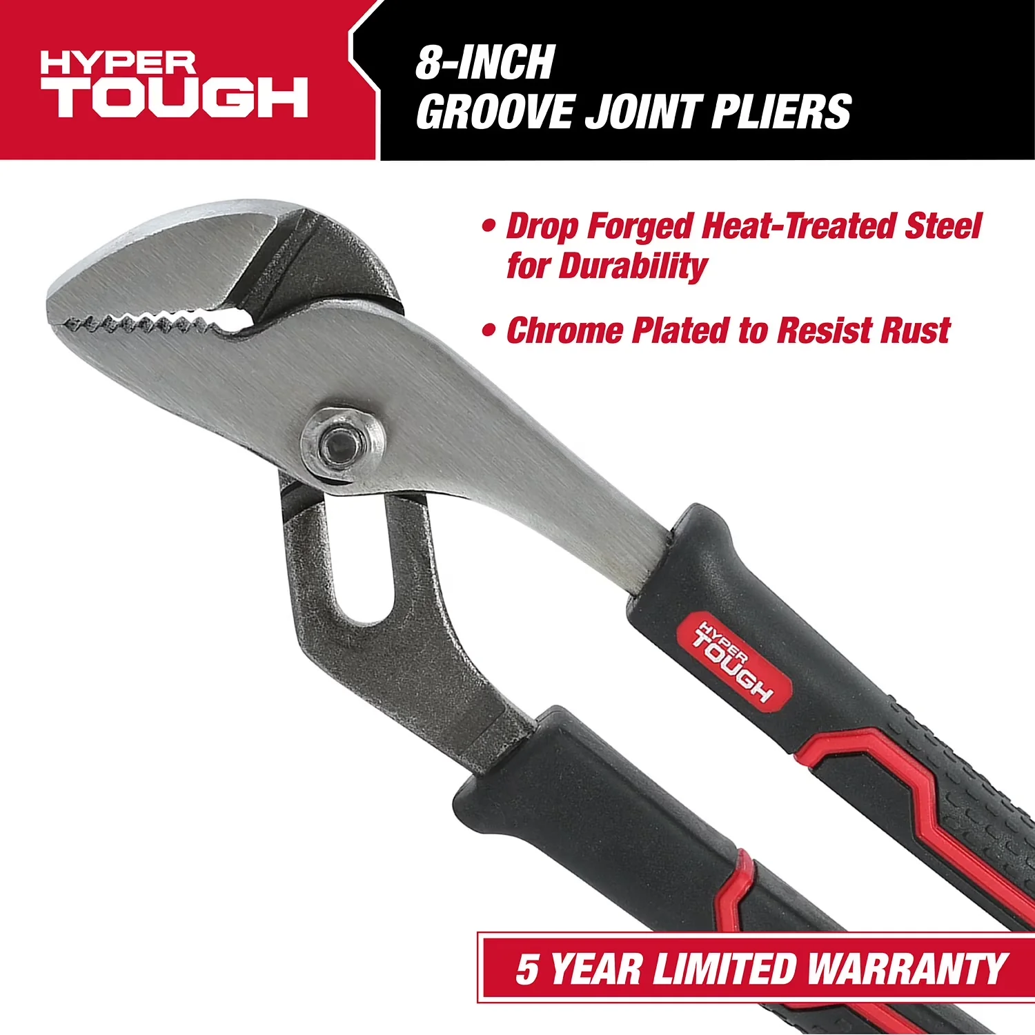 Hand Tool Reliable with Easy To Operate, Handheld, 5yr Limited Warranty - Red 8" Model 554797