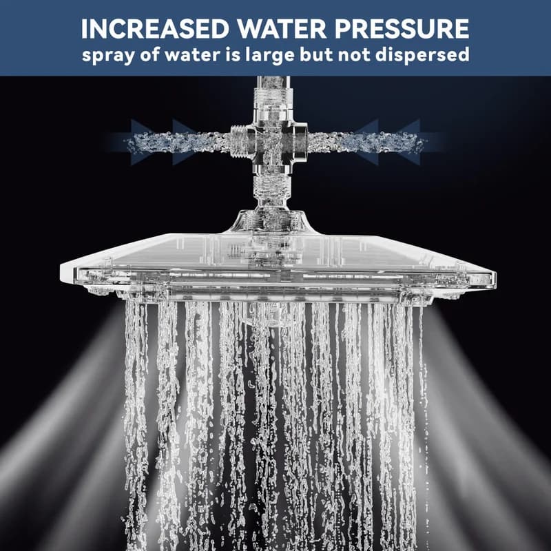 Versatile Shower Head with With Handle, Easy To Install, Adjustable - Bronze Abs, Stainless Steel Model 1A9751