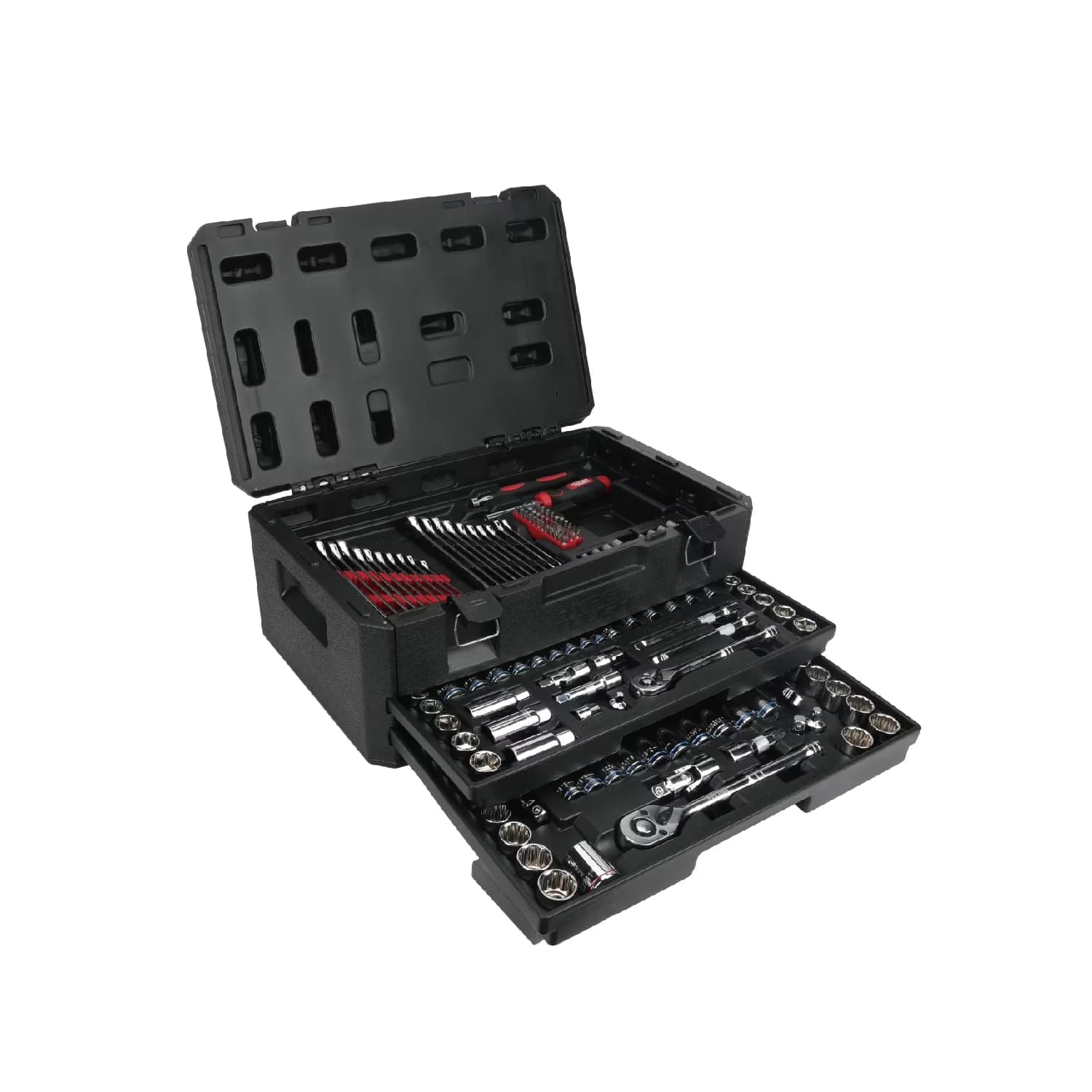Hand Tool Set Essential with Magnetic, Set includes:, 262-Piece Mechanics (SAE and mm) - Black Model 4E8E7D