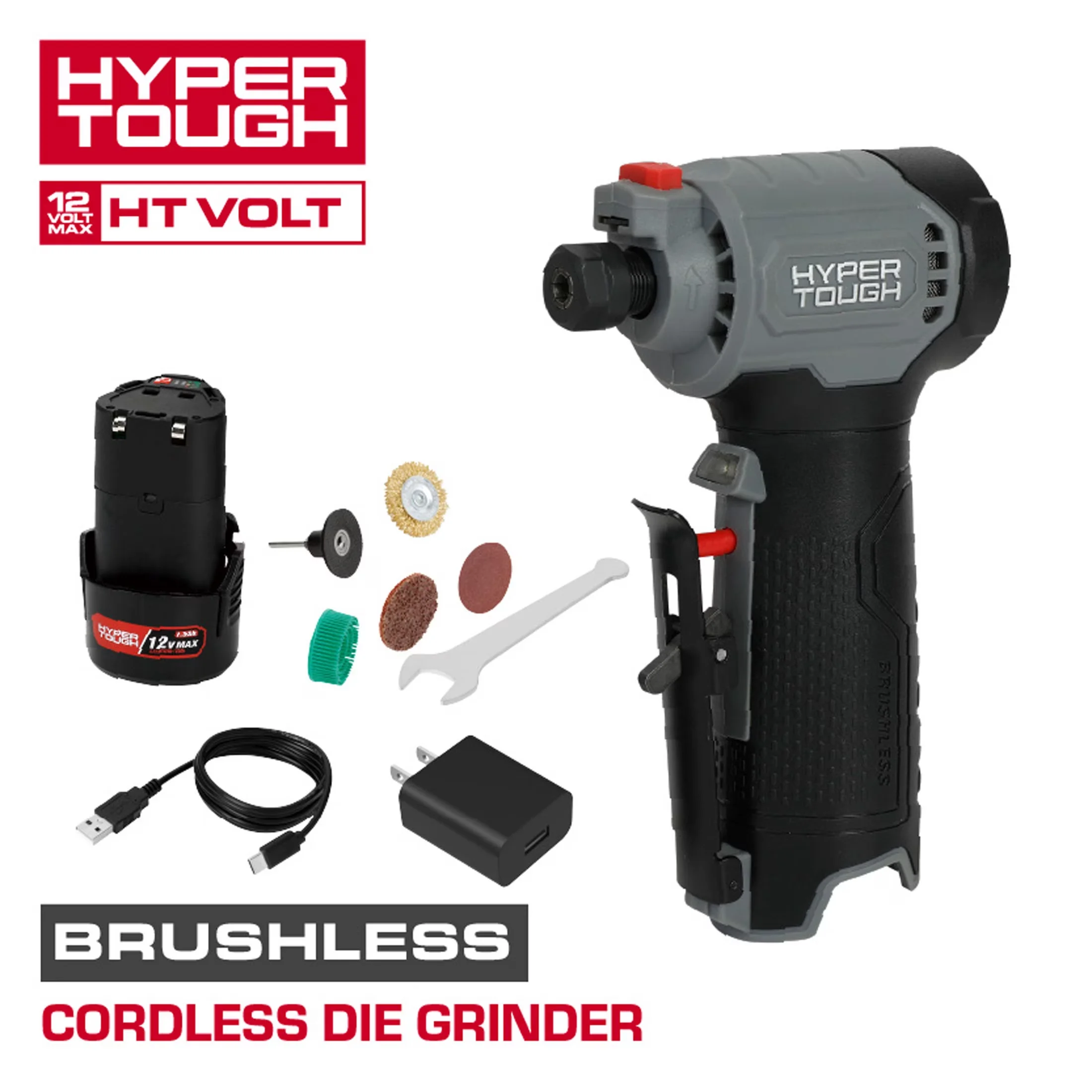 Woodworking Reliable with Battery, 12V, 12V Brushless Cordless Die Grinder - Model C00FC9