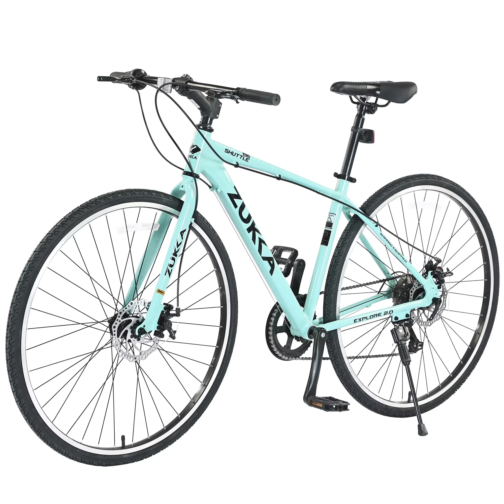 Sleek Road Bike with Lightweight, Adjustable Speed - Green 700C - Industrial Grade Model 664B2A