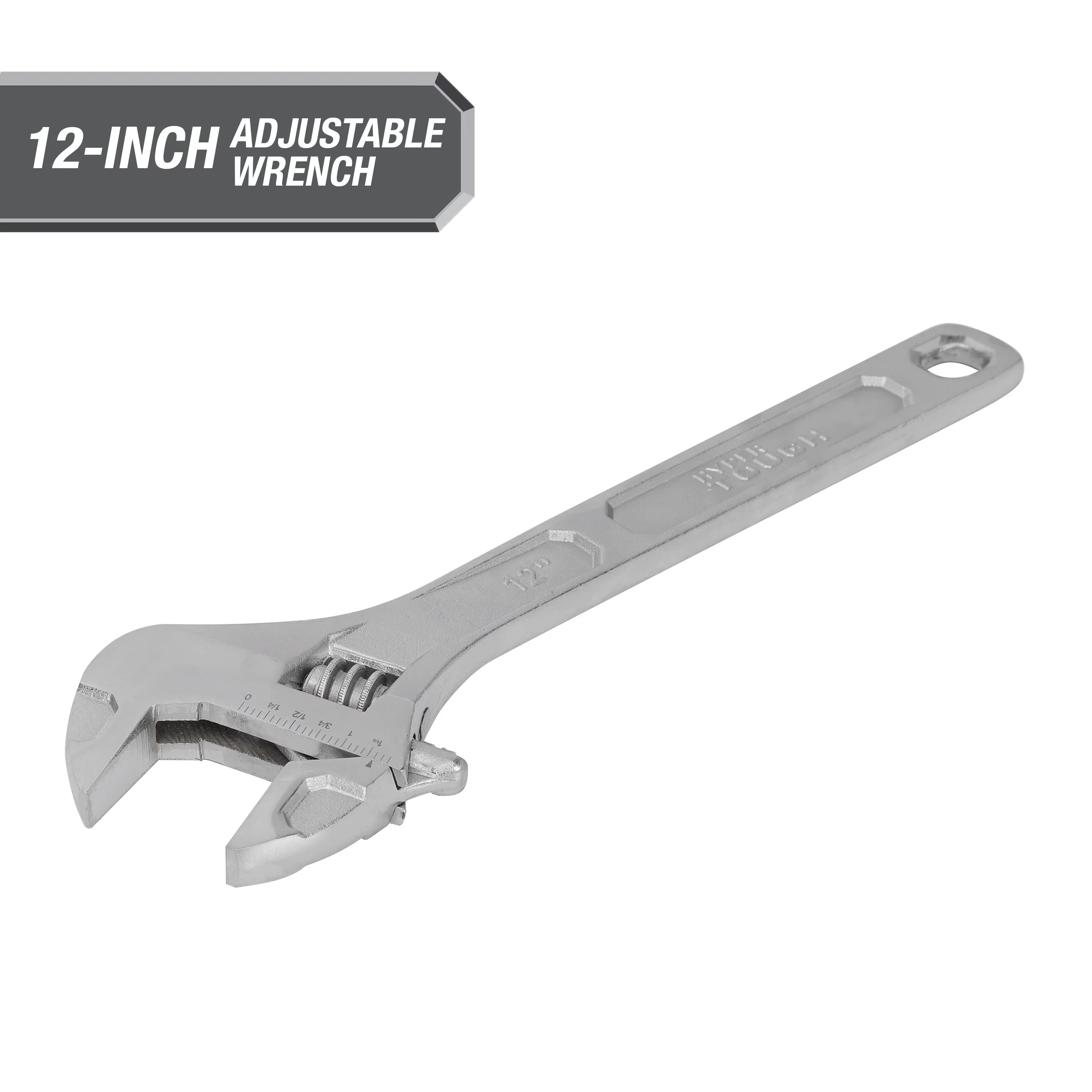 Efficient Hand Tool with Adjustable, 12-inch Adjustable Wrench, 1-3/4-inch Jaw Capacity - 1-1/2-inch Model E9EA97