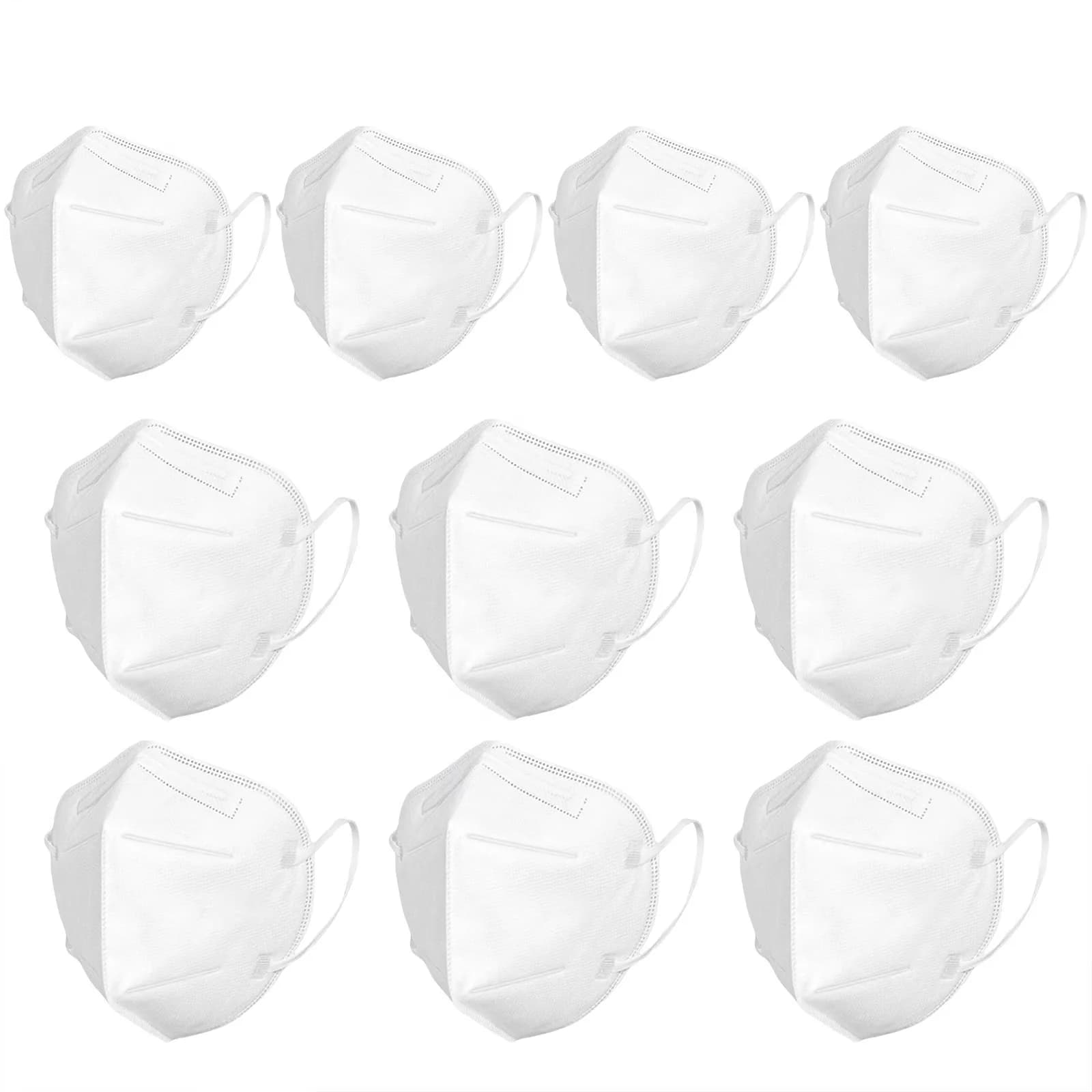 Innovative Protective Equipment with Disposable, Flexible - 10Pcs Protection Face Masks White&B #15 Canvas Model 450CF0
