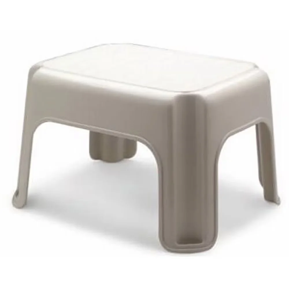 Quality Ladders And Step Stool with Anti-Slip, Tan, Supports a maximum of 300 pounds - Beige Plastic Model C5CF4A