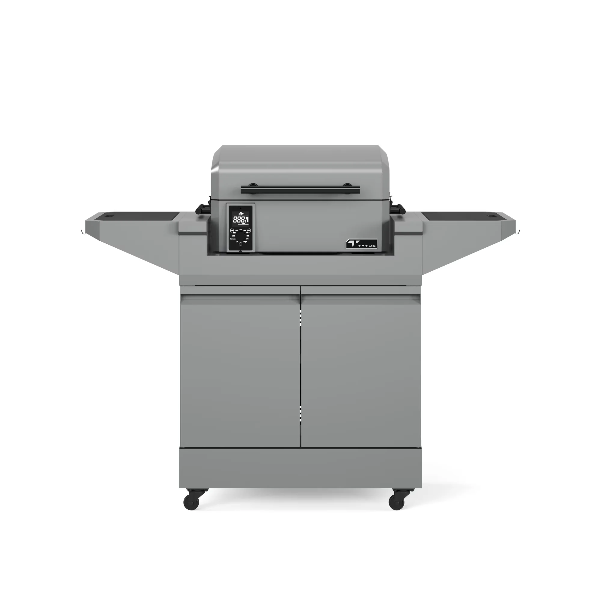 Classic Smoker with Tool Holder, Storage Cart and 8-pound hopper - Steel Gray Model EFA6C0