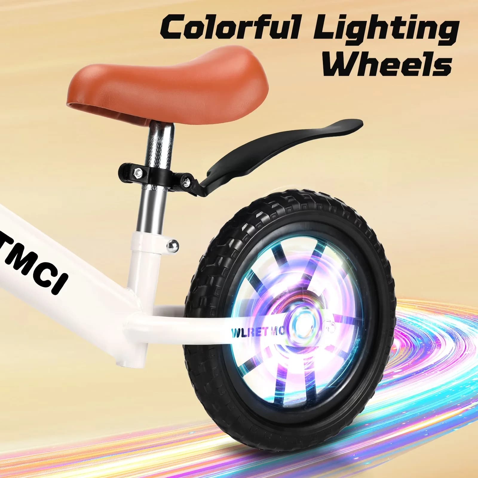 Efficient Kids Bike with Adjustable Seat, Adjustable Handlebar Height - White Model 11CBDA