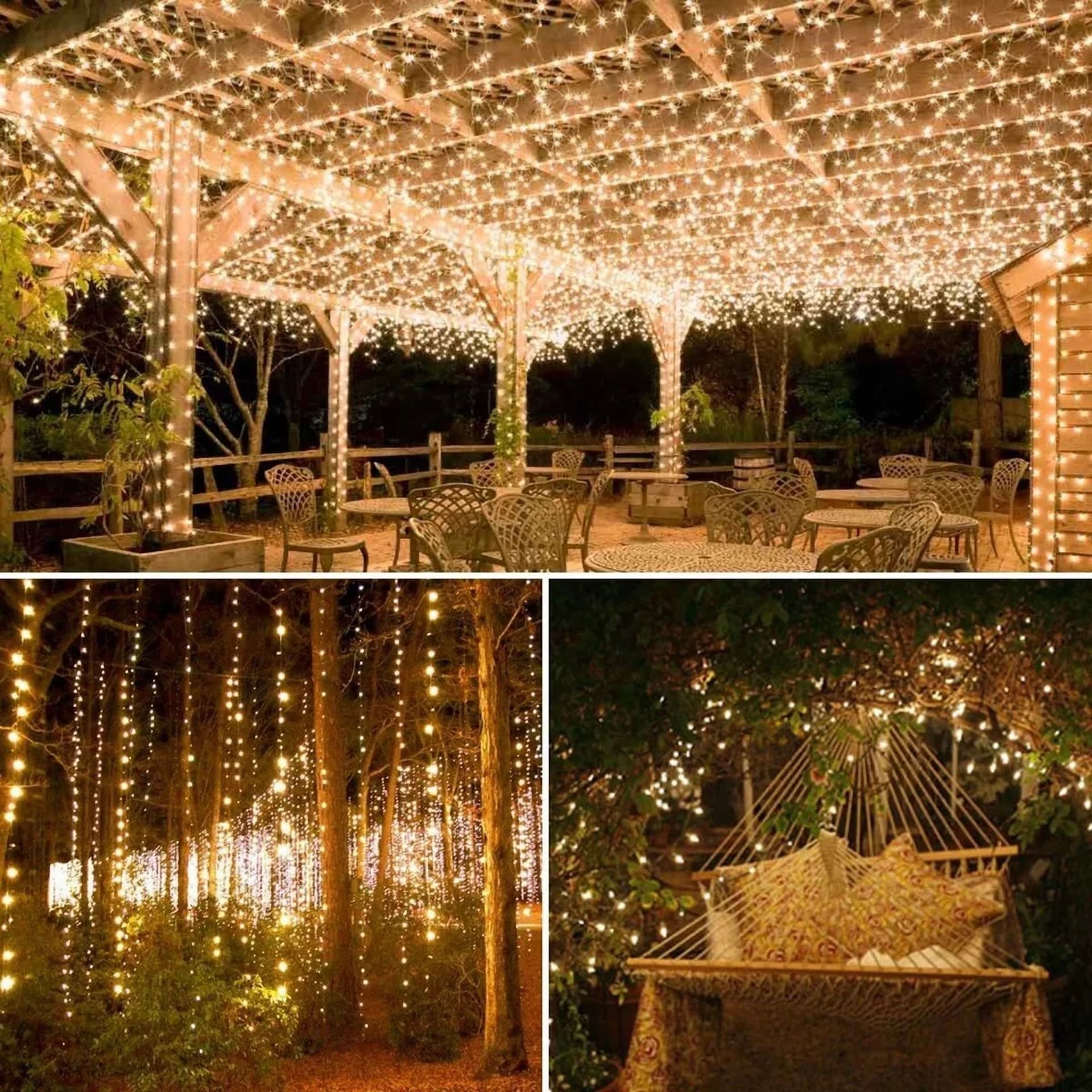 Sleek Led Lighting with LED, Solar, Outdoor Solar String Lights - White Model AD5788
