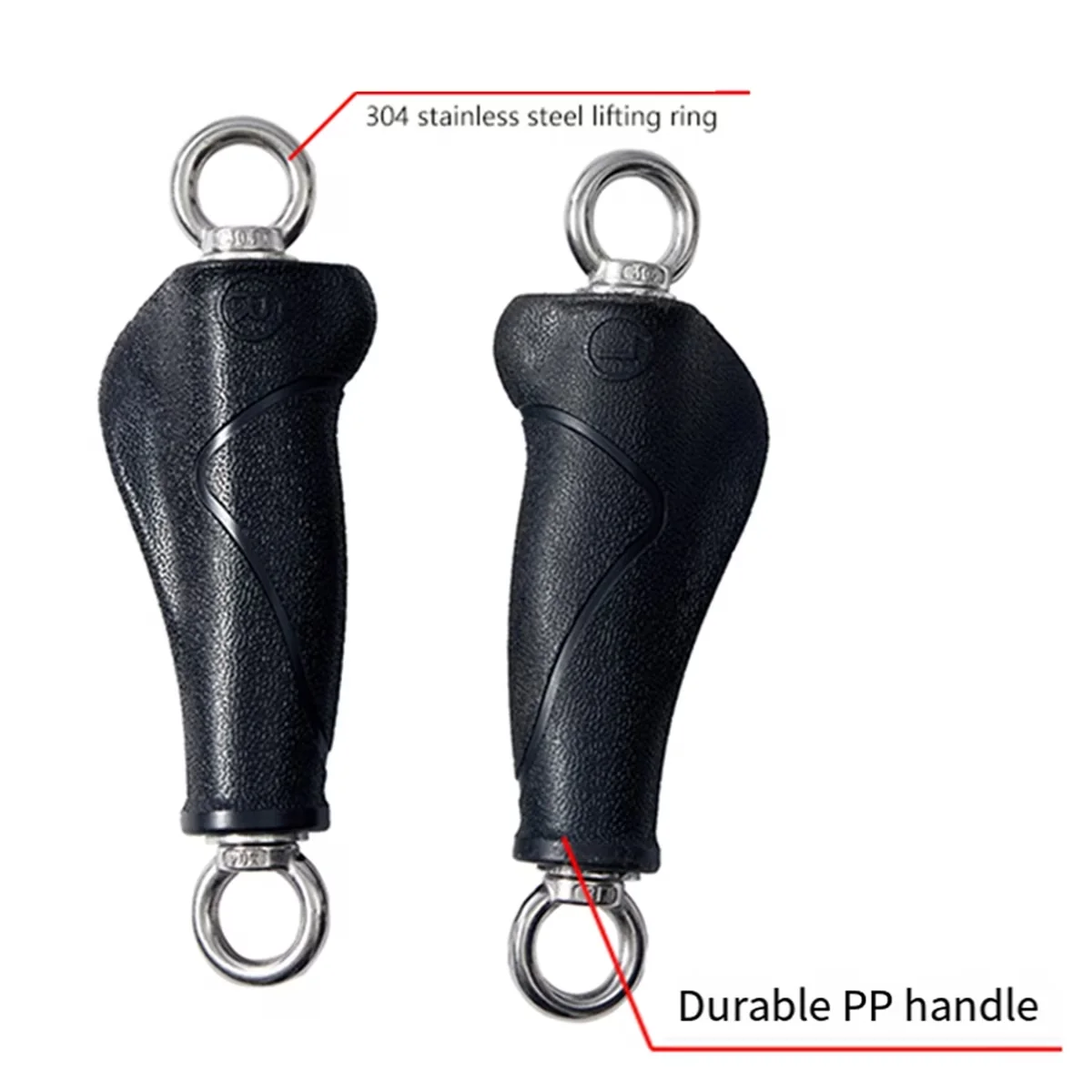 Home Gym Accessory Reliable with Heavy Duty, Pull Up Hand Grips, Gym Exercise Grip - Pp+Metal+Stainless Steel Black Model 1A0F13