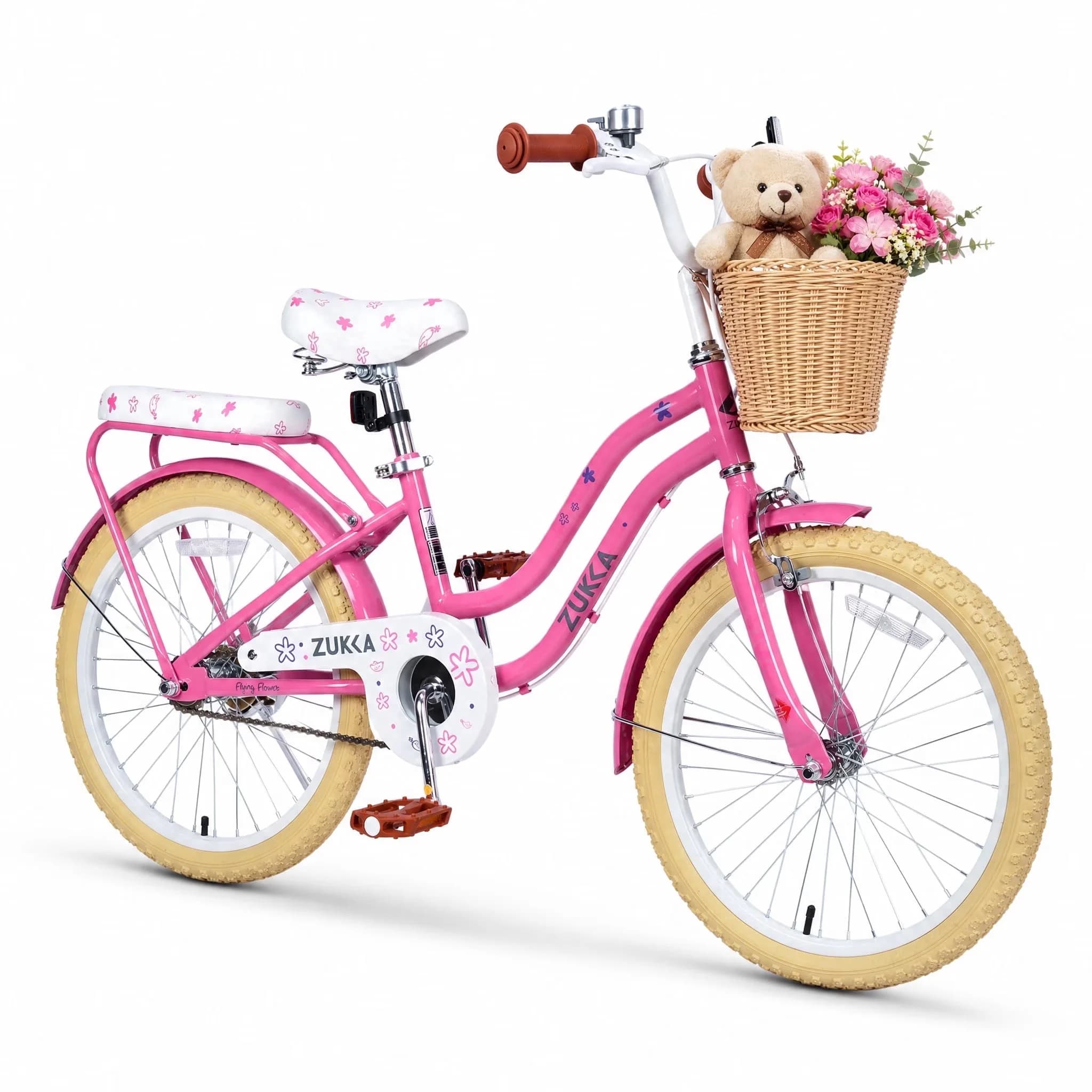 Durable Cruiser Bike with Adjustable Height, Adjustable Seat Height - Pink Model 76136A