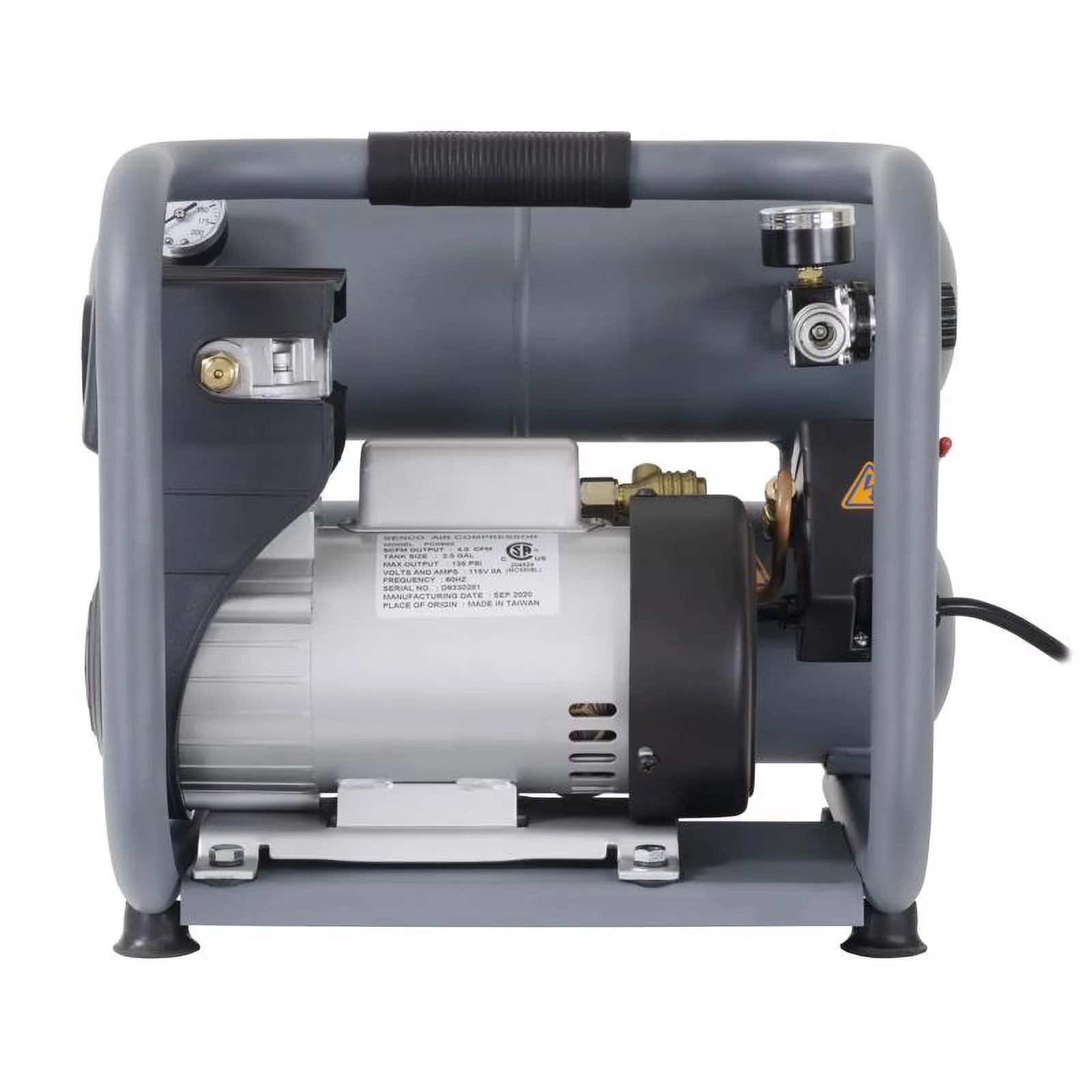 Air Tools Compressor Modern with Easy To Operate, 1.5HP - Aluminum Gray Model 094A2B