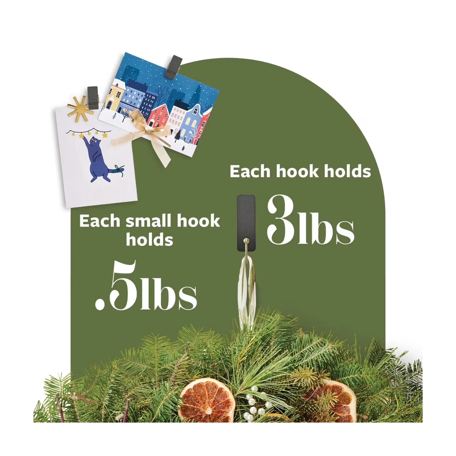 Damage-Free Hanging Efficient with Wall-Mountable, Wall Hooks Variety Pack, Holds 3 lbs - Black Plastic Model 4B3384