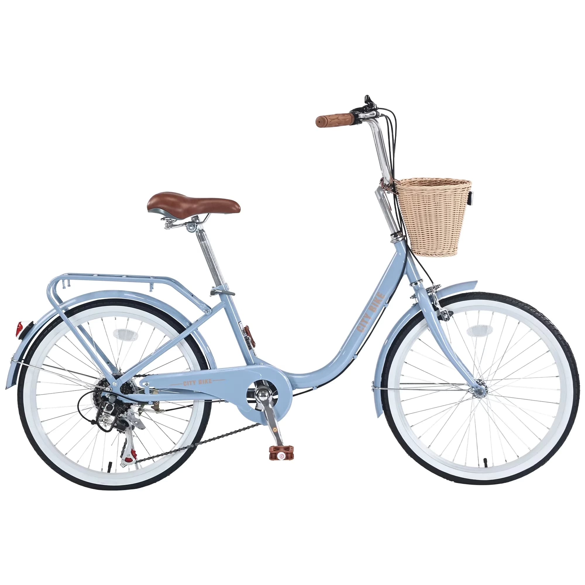 Classic Road Bike with 22Inch, User-Friendly City - Blue for Outdoor - Heavy Duty Model 414656