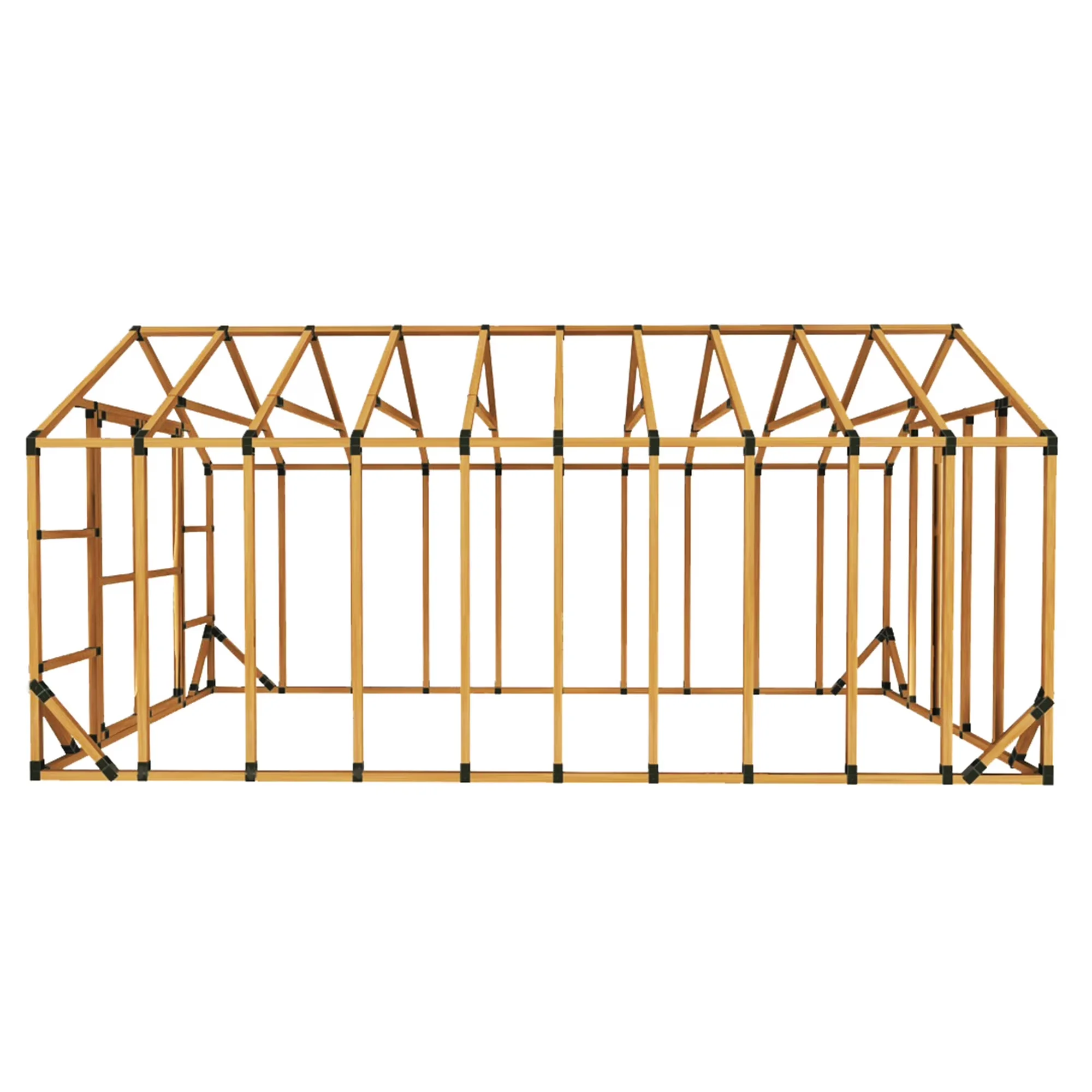 Shed Stylish with Rust Resistant, DIY KIT (lumber not included), 10X20 - Polypropylene Black Model 618921